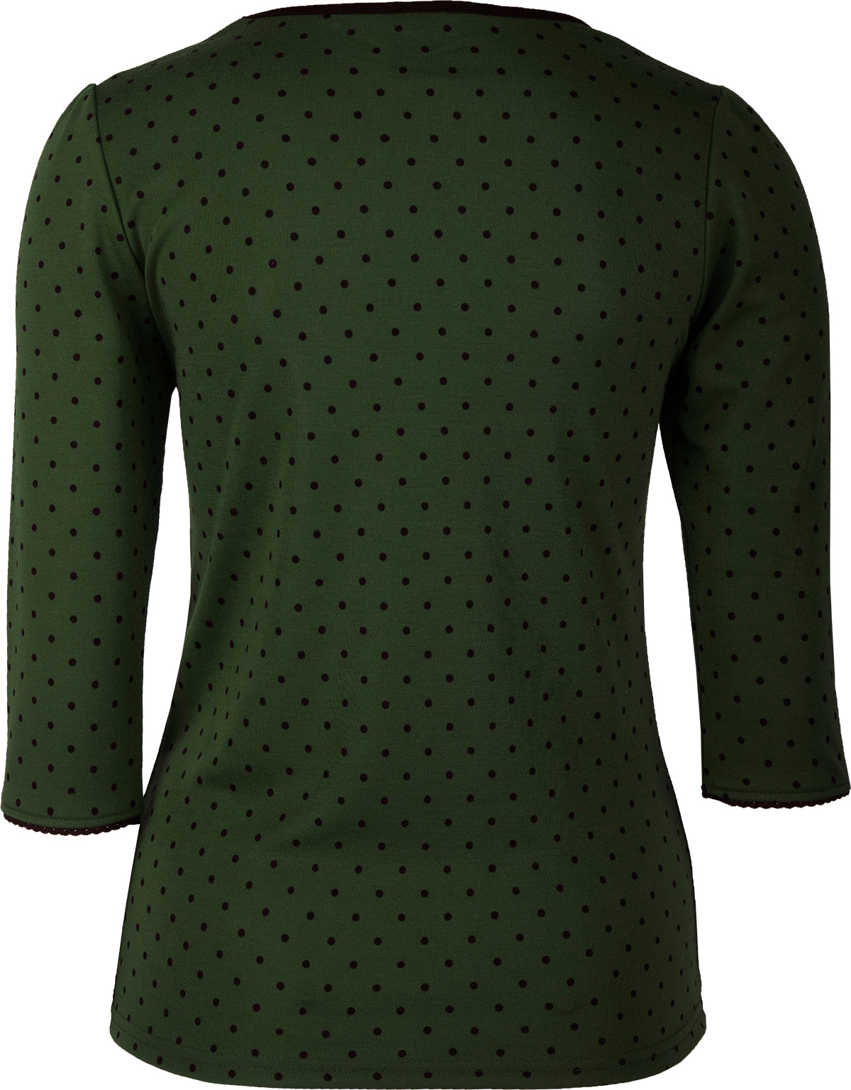 Kuestenluder_Labieba_50s_Polka_Dot_PUNKTE_Lace_34_Arm_SHIRT_Oberteil_-_Olivgruen_046FCjrQMG1naTE