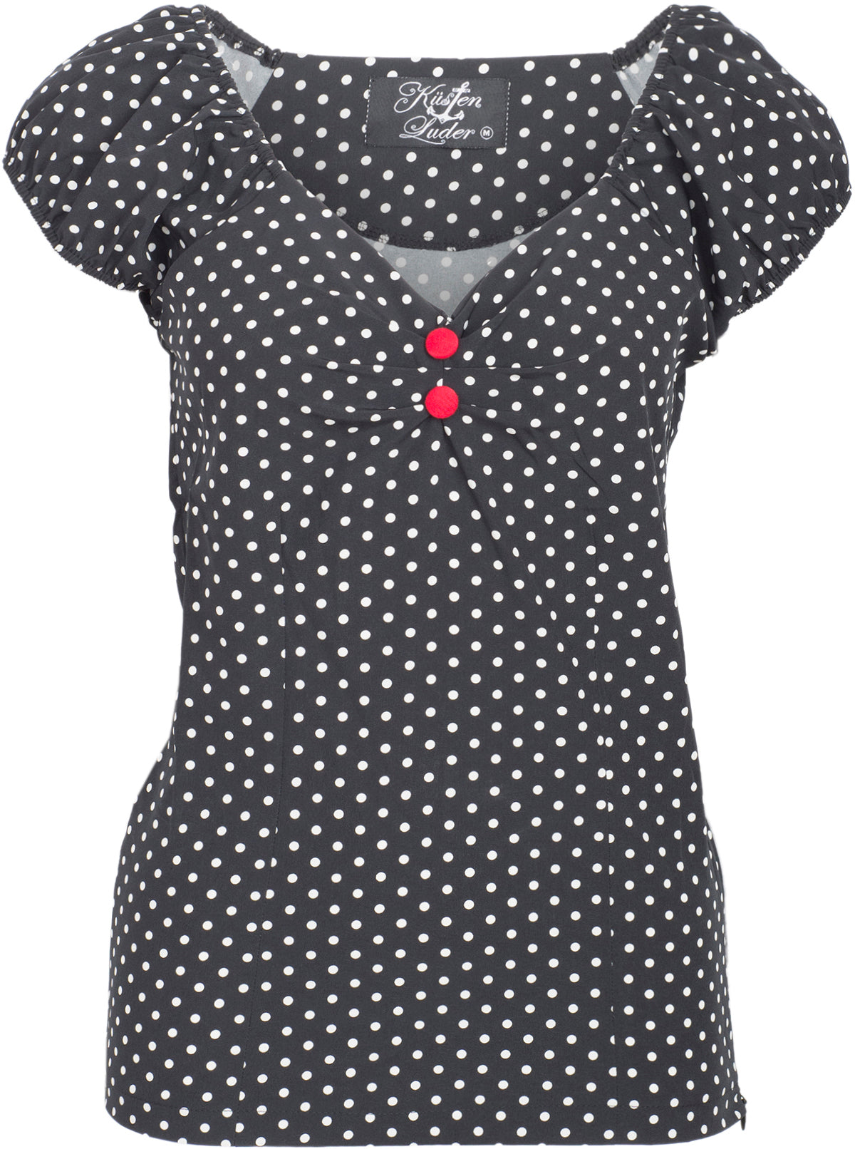 Kuestenluder_MACEY_Polka_Dots_PUNKTE_50s_Vintage_Oberteil_BLUSECQFhB1ZLyK4Ly
