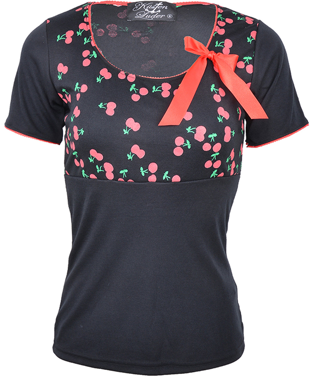 Kuestenluder_MADGE_50s_CHERRIES_Kirschen_Pin_Up_Kurzarm_SHIRTgCdW9C2Yel3kV