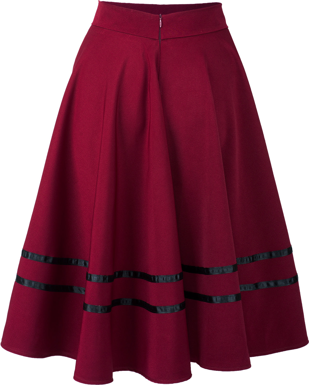 Kuestenluder_MADIY_Vintage_SAILOR_Striped_STREIFEN_Swing_Skirt_TELLERROCK_-_Weinrot_045EJ0cW1IPaiUO