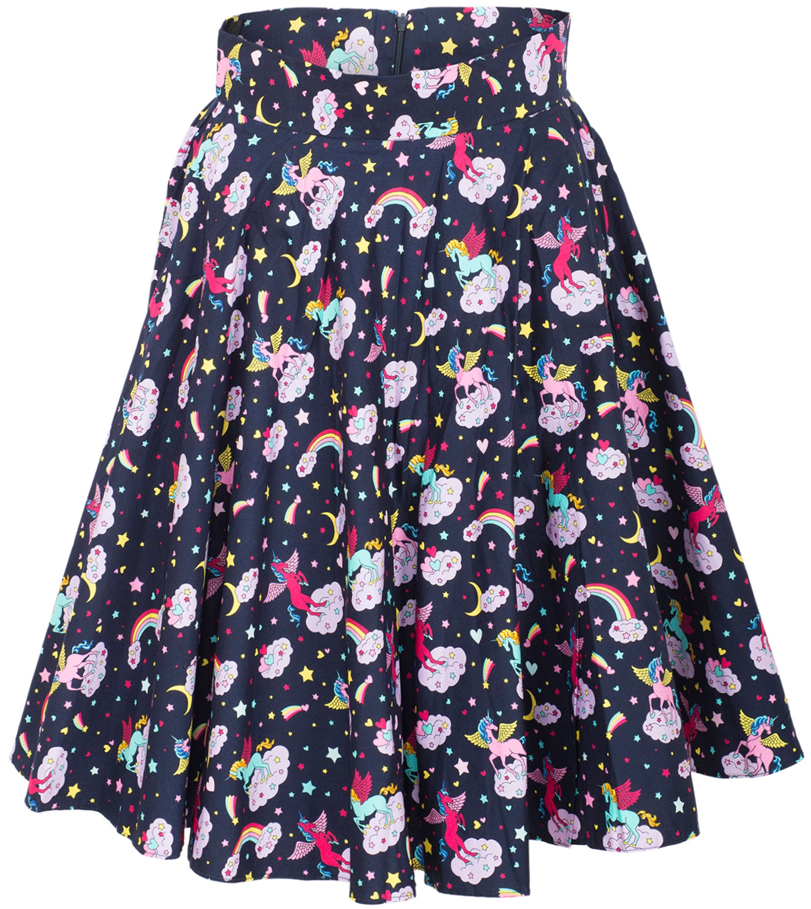Kuestenluder_MAEVE_Rainbow_Alicorn_UNICORN_Einhorn_Sterne_Swing_Skirt_ROCK_-_Blau_killer_kirscheNjzgTJAnXL5mD