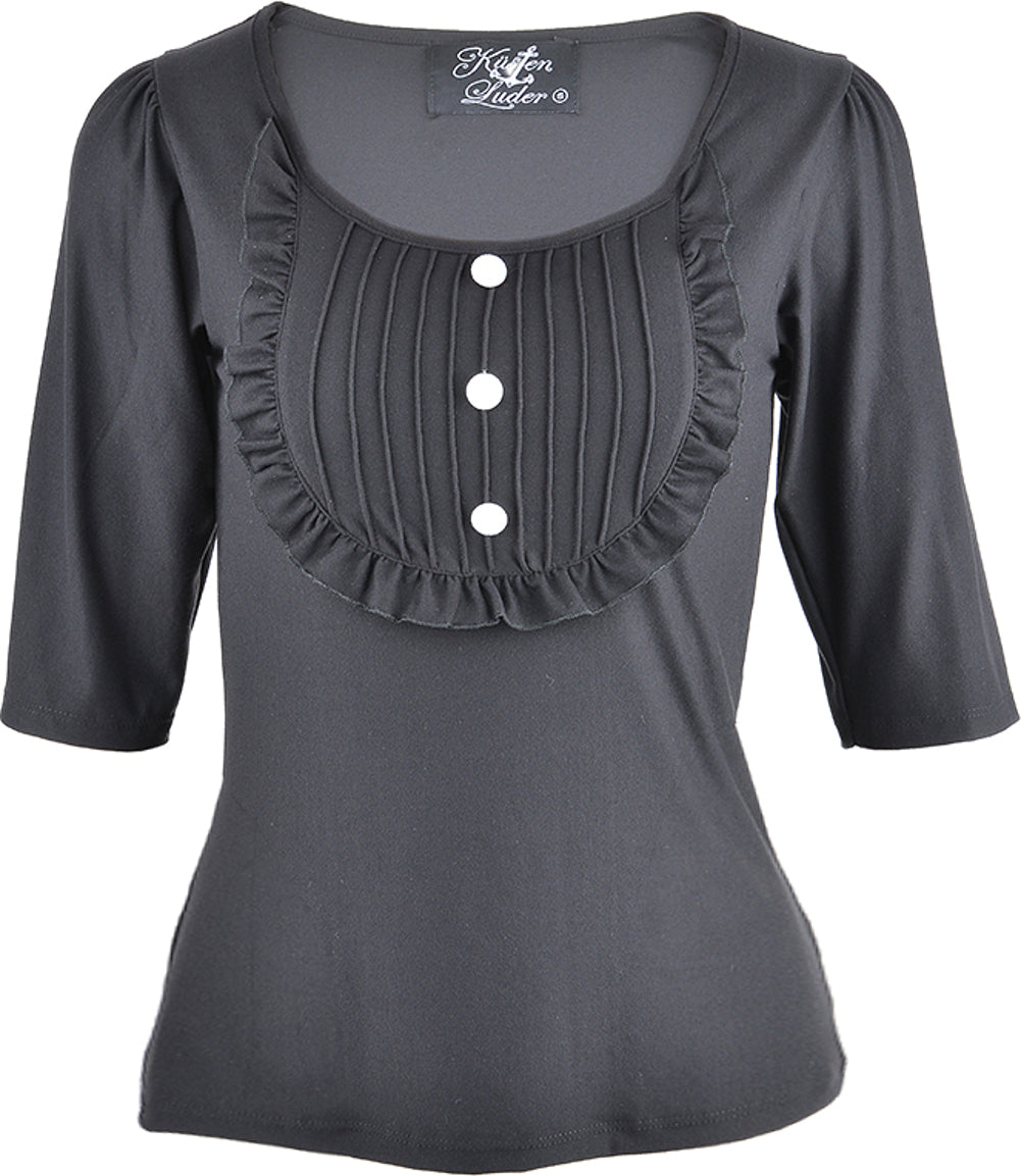 Kuestenluder_MAISIE_Burlesque_Pin_Up_Buttoned_Arm_SHIRT_-_Blkc2UlFGFyxhnhP
