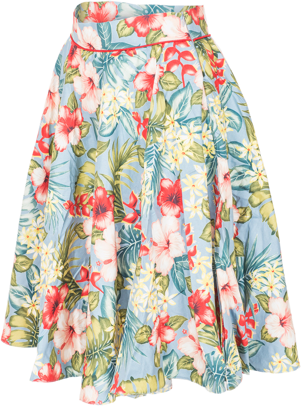 Kuestenluder_MAKAYLA_Vintage_TROPICAL_Floral_Blueten_TIKI_Swing_Skirt_ROCK-3