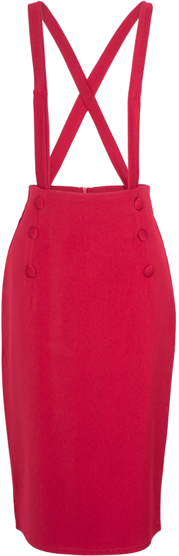 Kuestenluder_MALENA_Matrosen_PIN_UP_Retro_PENCIL_SKIRT_Bleistiftrock_-_Rot_killer_kirsche