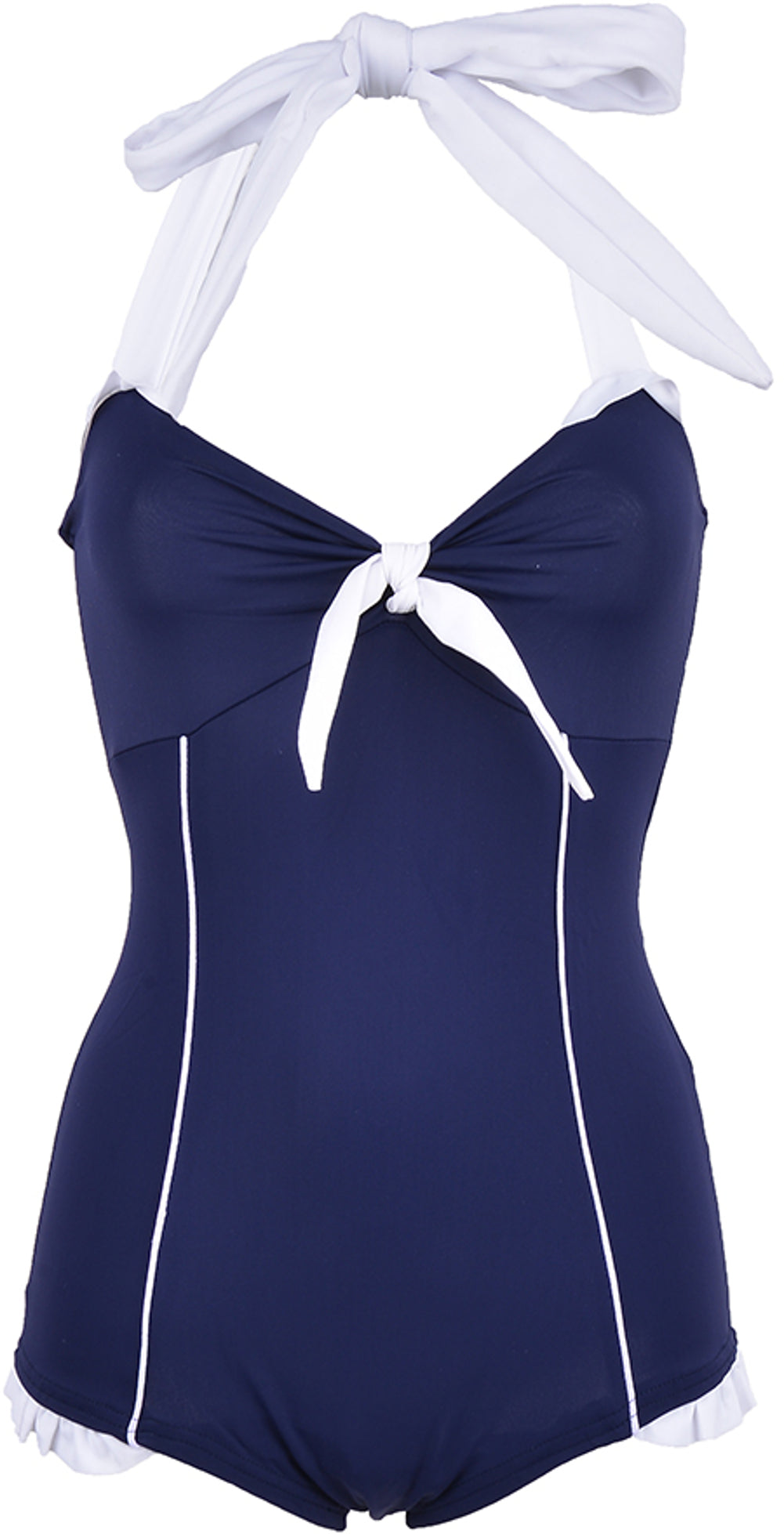Kuestenluder_MARGRET_50s_BOW_Schleifen_Pin_Up_BADEANZUG_-_Blau