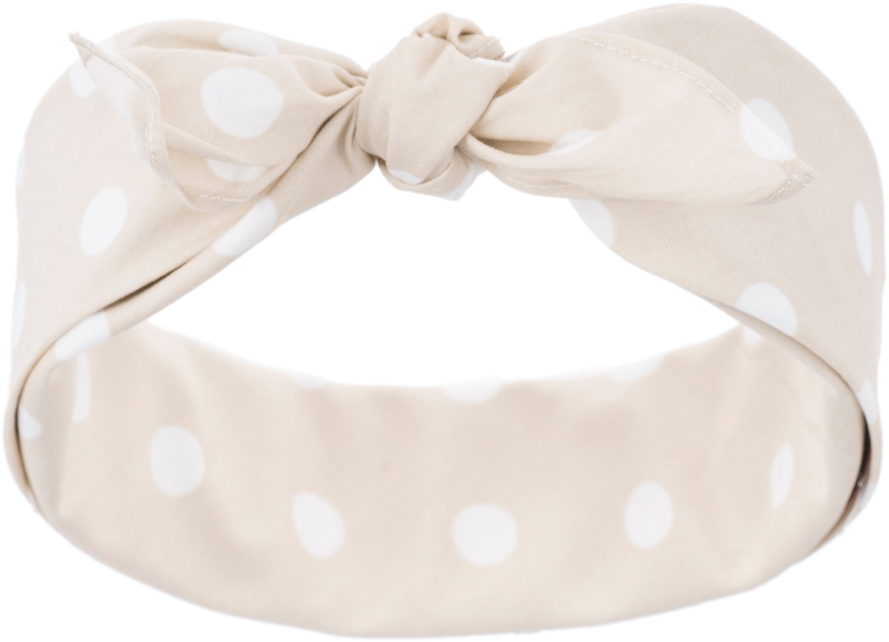 Kuestenluder_MARIA_Polka_Dots_PUNKTE_50s_Retro_Nickituch_BANDANA_-_Creme_Weiss_killer_kirscheABxPetTrFKDHx