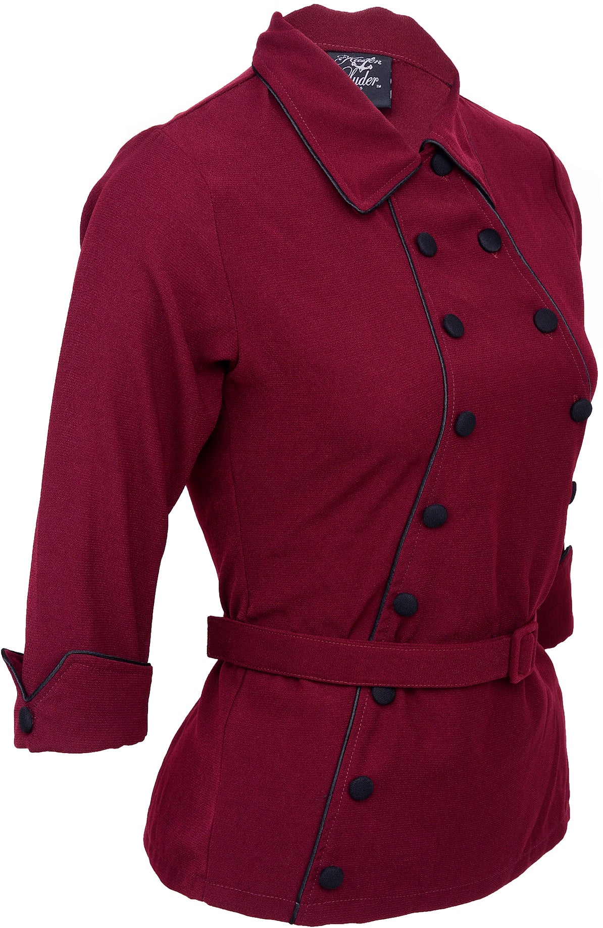 Kuestenluder_MARJORIE_40s_REPRO_Uniform_BLAZER_-__Weinrot