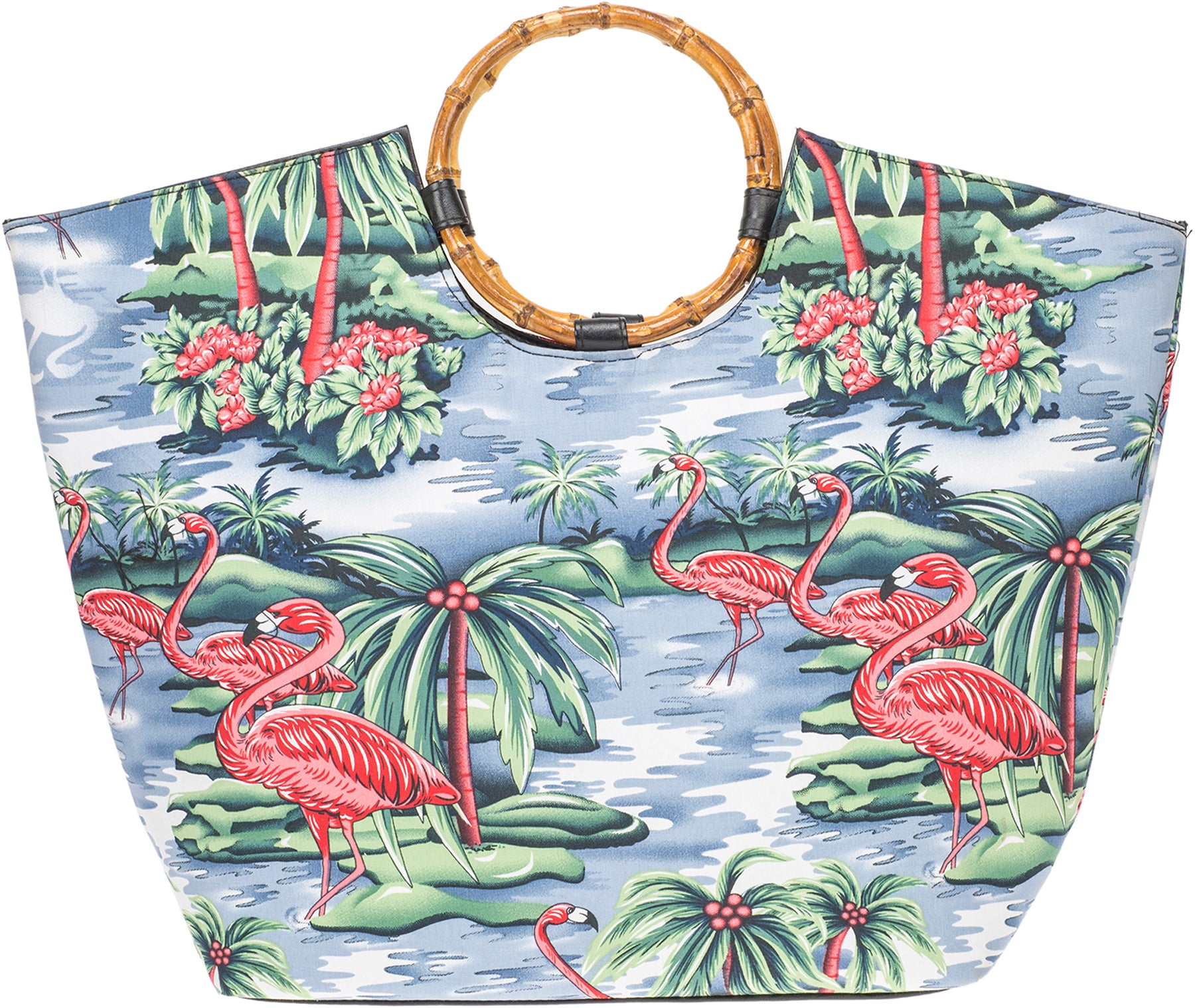 Kuestenluder_MARLA_Tropical_FLAMINGO_Palmen_Tiki_BAMBOO_Tasche_SHOPPER_killer_kirschetSrpUMOUxGpZN