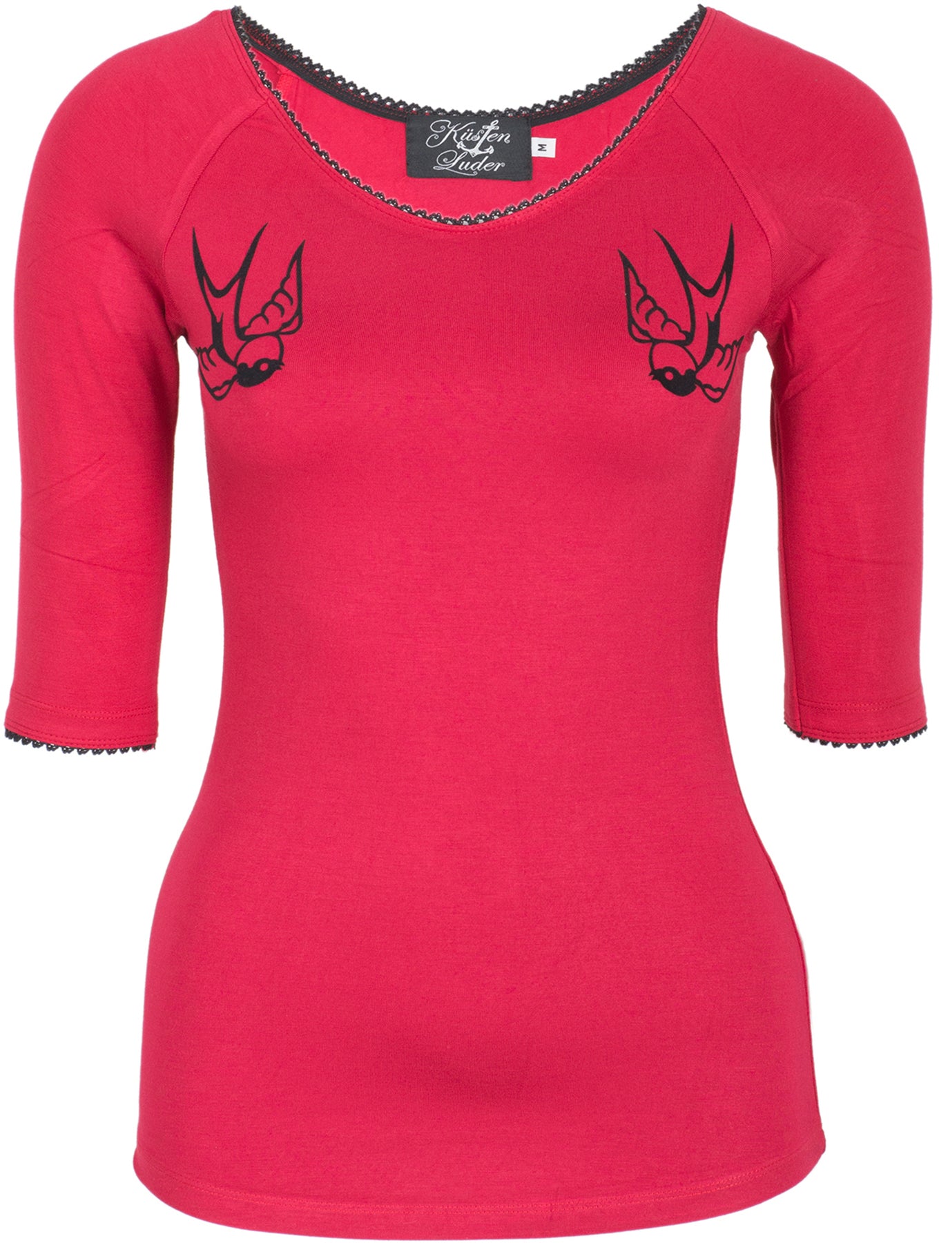 Kuestenluder_MARTHIE_OLDSCHOOL_SWALLOW_Schwalben_Raglan_dreiviertel_Arm_SHIRT_-_Rot_killer_kirscheVH9uzrtKsYtO3