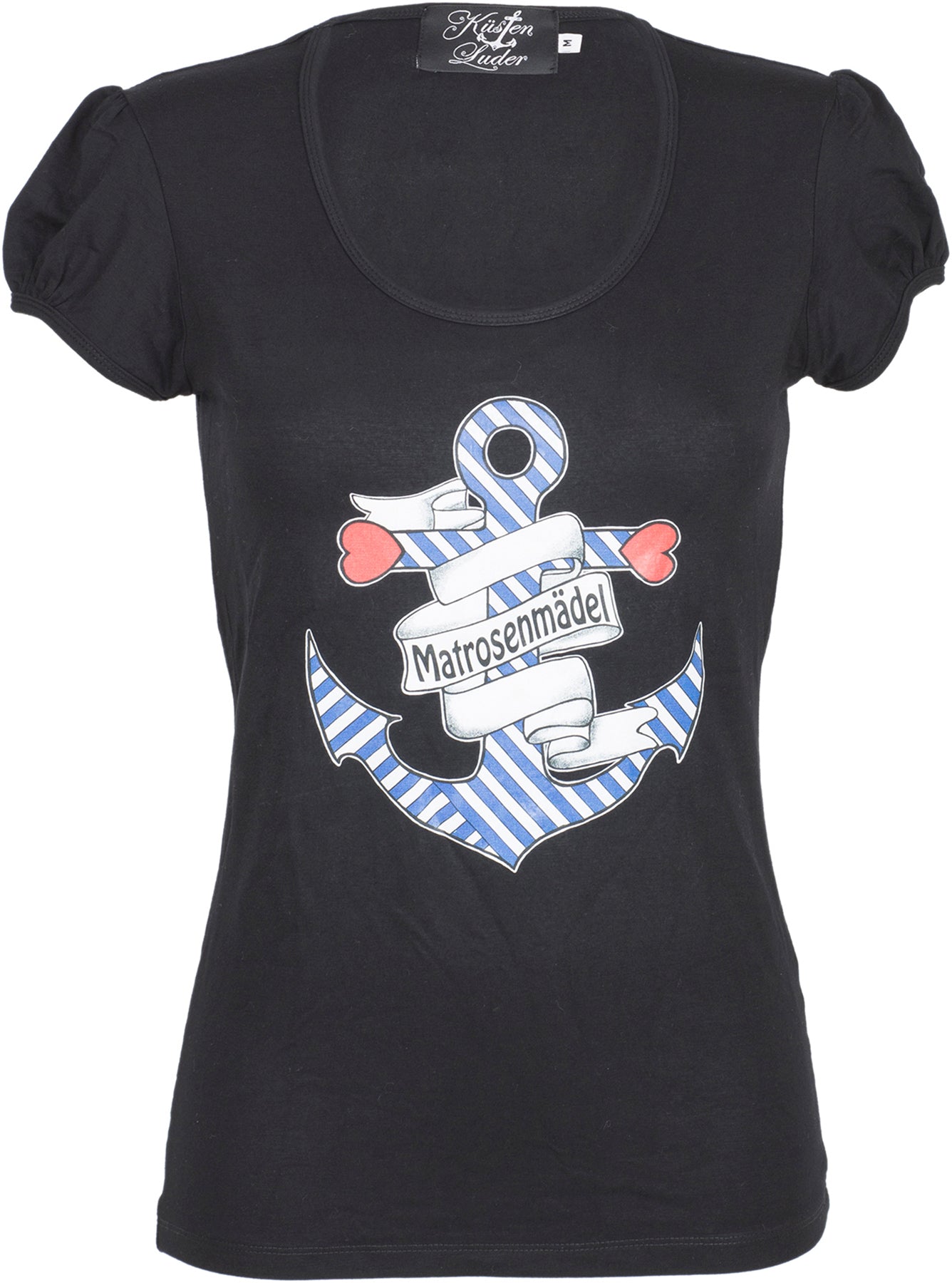 Kuestenluder_MATROSENMaeDEL_STRIPEd_Anchor_HEARTS_Kurzarm_SHIRT494VahM8mDrkF