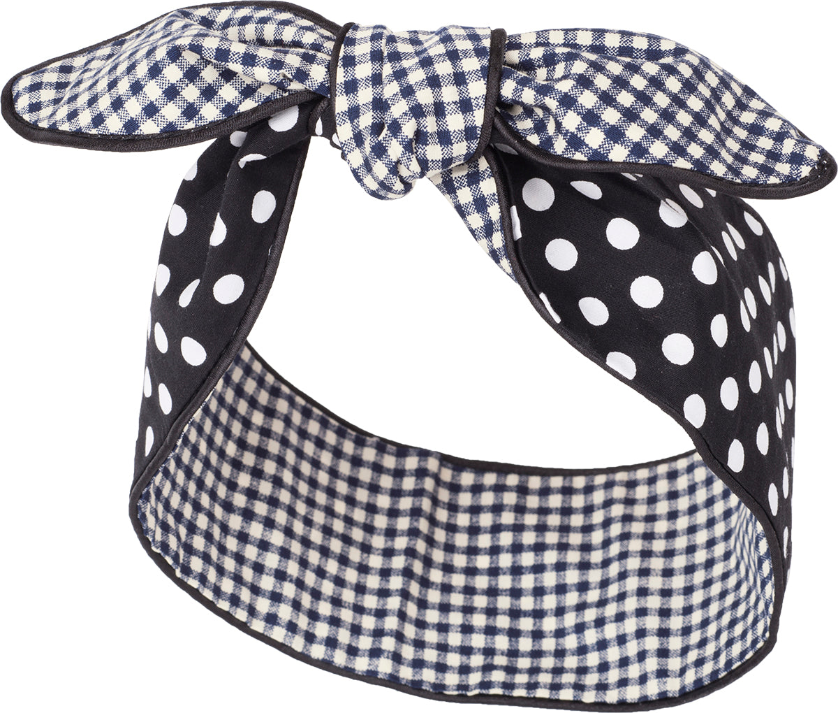 Kuestenluder_MELLIE_Polka_Dot_PEPITA_Retro_Paspel_HAARBAND_Hair_Band-2h1iKyAaTgyyOi