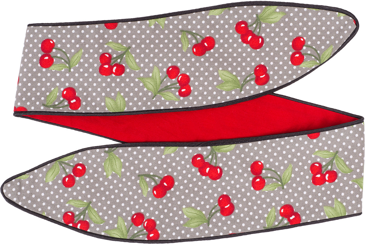 Kuestenluder_MIRENA_Polka_Dot_KIRSCHEN_Cherry_Paspel_HAARBAND_Grau-45f7da551db7b5