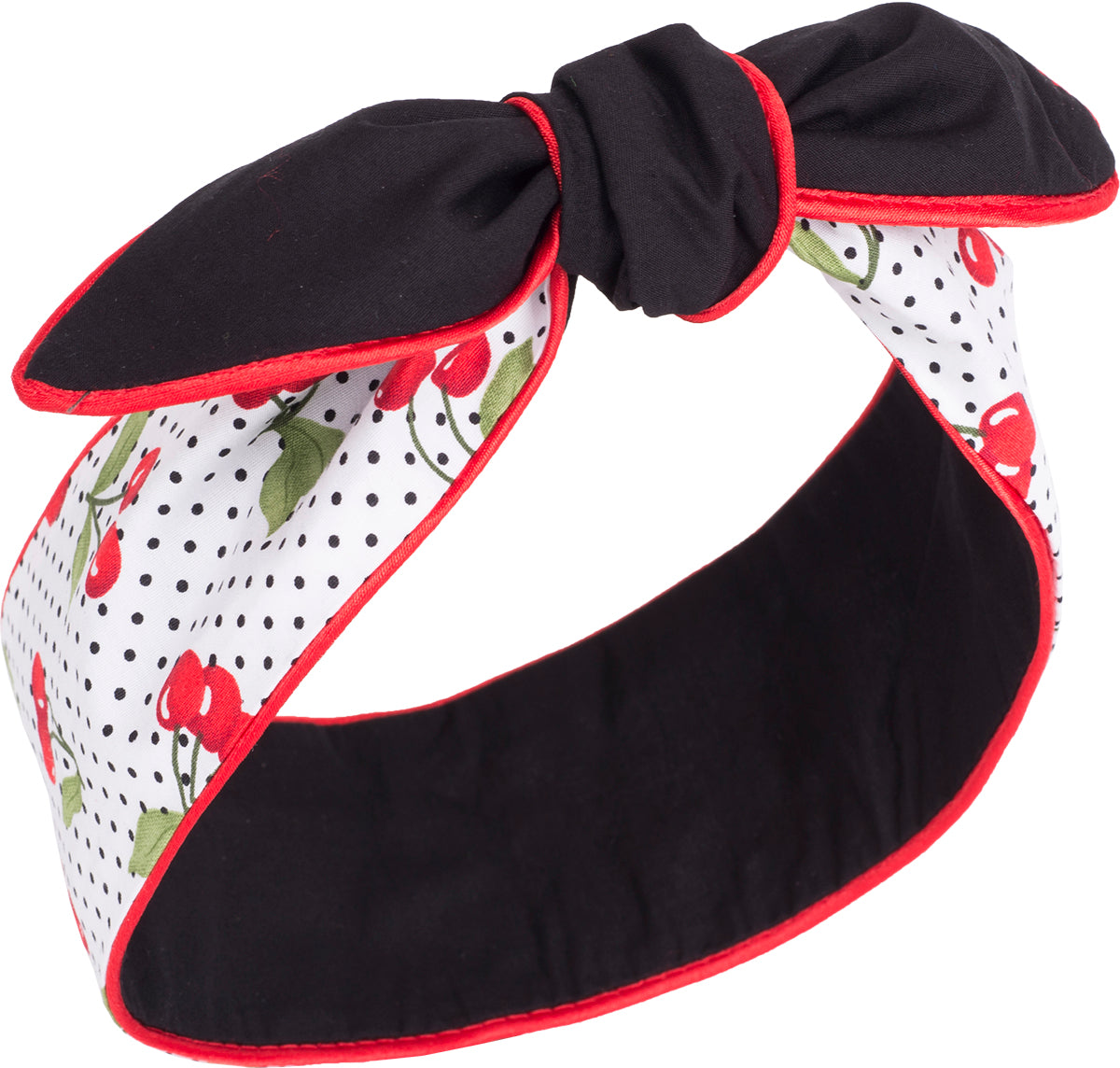 Kuestenluder_MIRENA_Polka_Dot_KIRSCHEN_Cherry_Paspel_HAARBAND_Hair_Band-35f7da56852bcf
