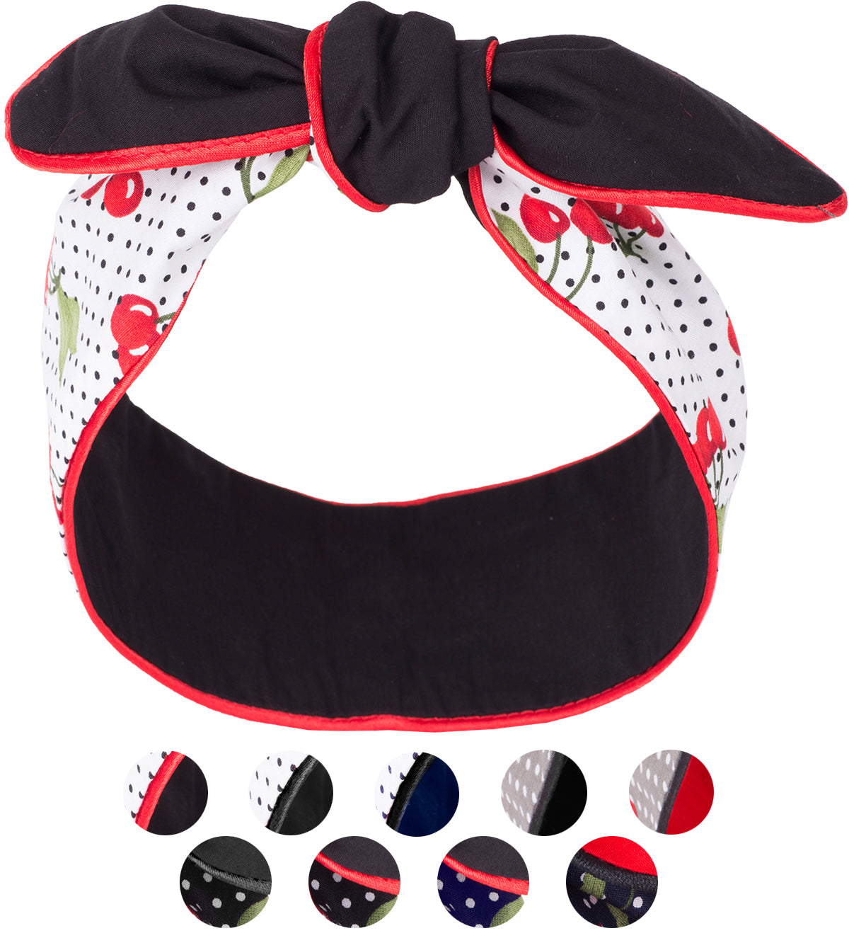Kuestenluder_MIRENA_Polka_Dot_KIRSCHEN_Cherry_Paspel_HAARBAND_Hair_Band_Galeriebild5f7da54e01d8a