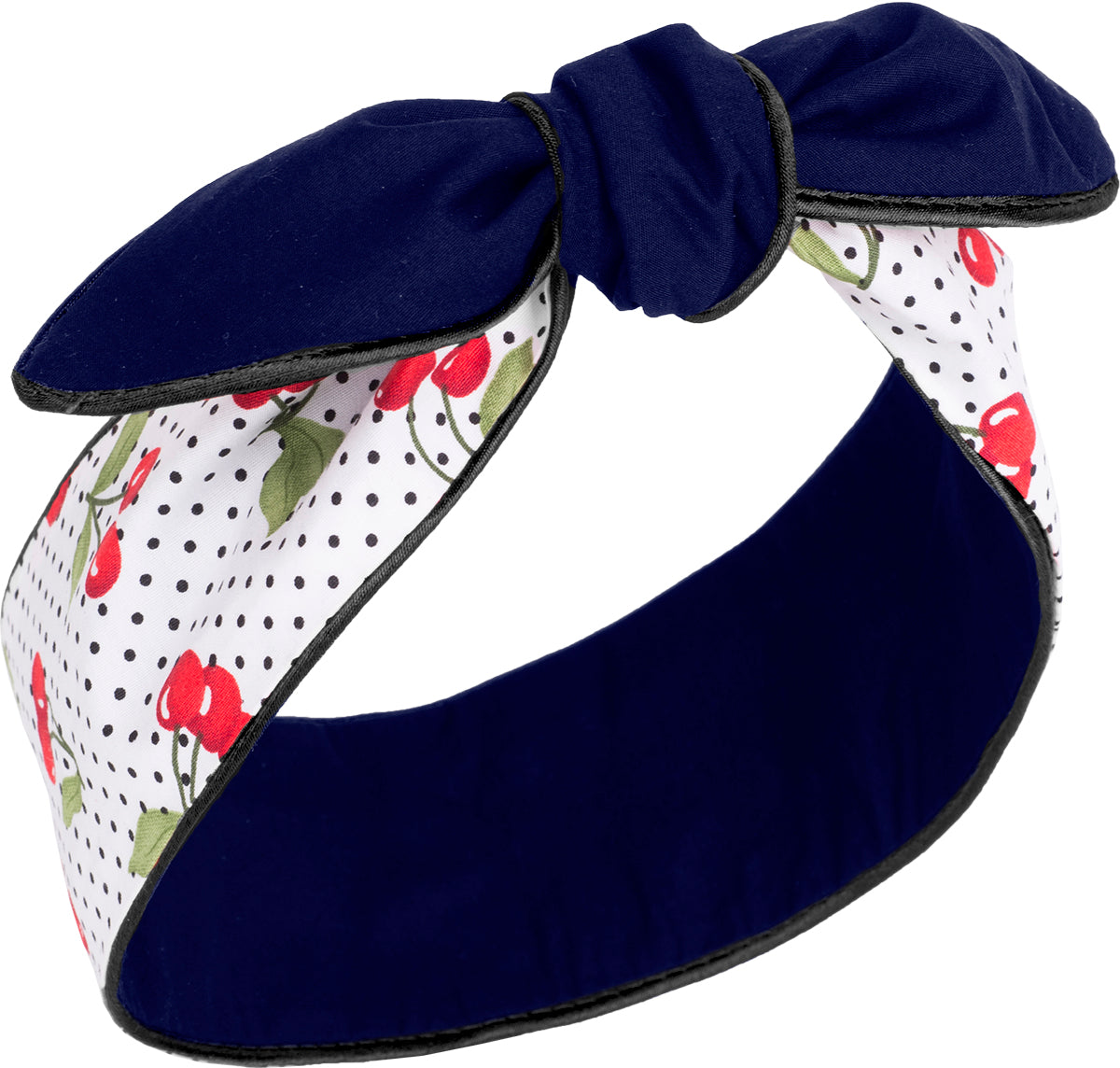 Kuestenluder_MIRENA_Polka_Dot_KIRSCHEN_Cherry_Paspel_HAARBAND_Hair_Bandb-35f7da57191167