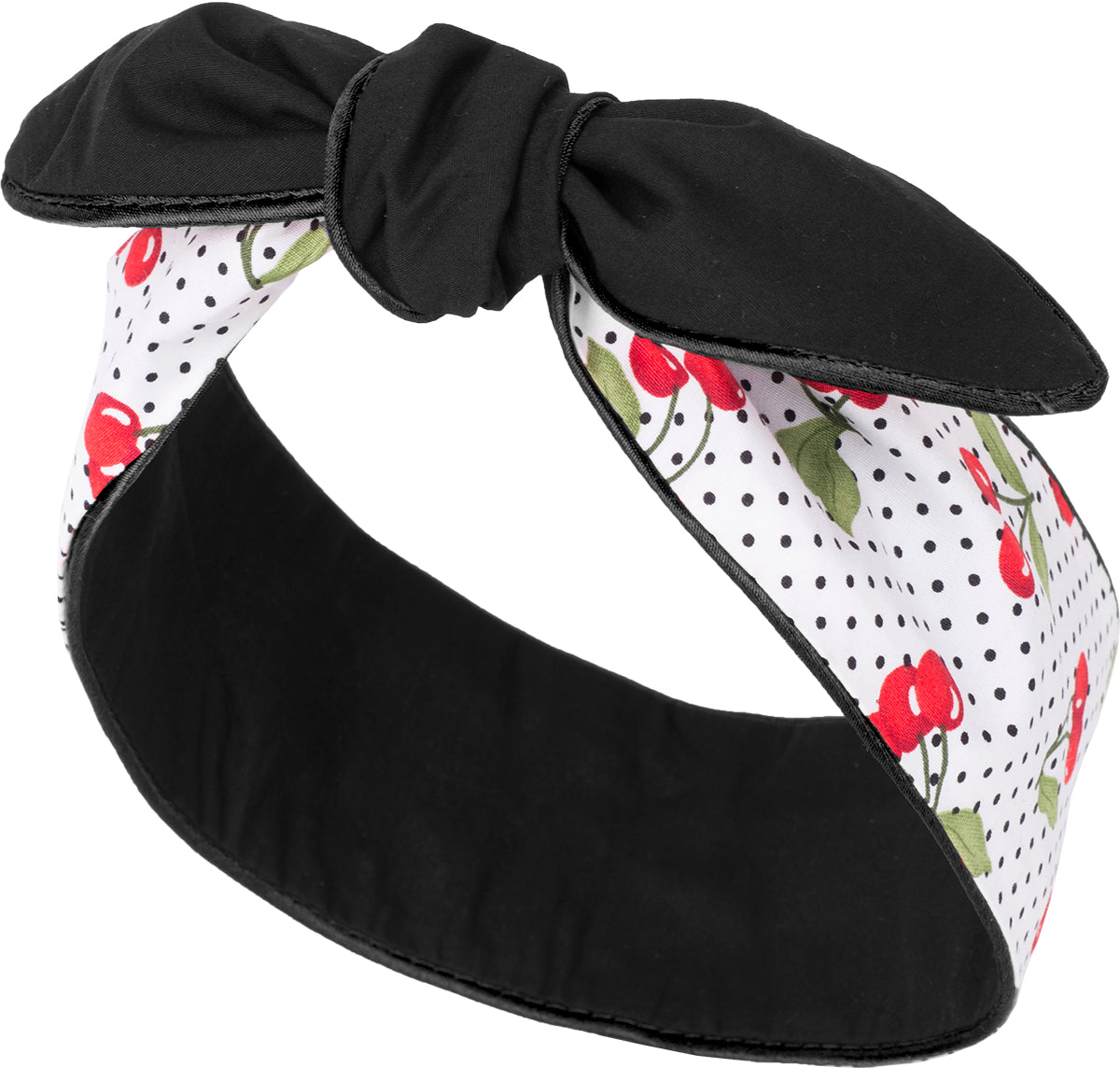 Kuestenluder_MIRENA_Polka_Dot_KIRSCHEN_Cherry_Paspel_HAARBAND_Hair_Bands-25f7da562b99d8
