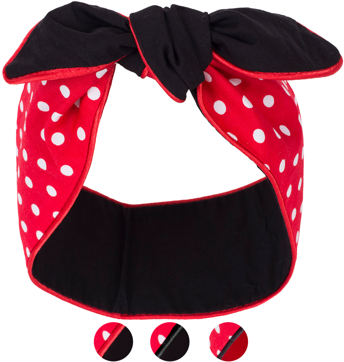 Kuestenluder_MIRYA_Polka_Dot_PUNKTE_Plain_Paspel_HAARBAND_Hair_Band-galerieQM6Q8ytwyMiMa