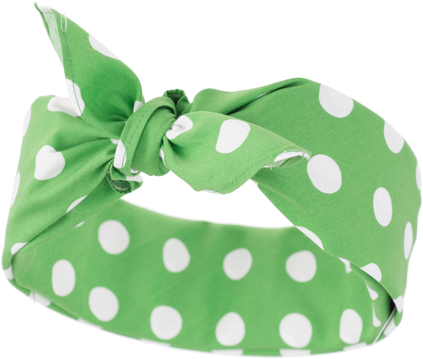 Kuestenluder_MYRIAM_50s_Punkte_POLKA_DOTS_Pin_Up_Nickituch_BANDANA_-_Grasgruen_killer_kirschehlYitcvYCQpdL