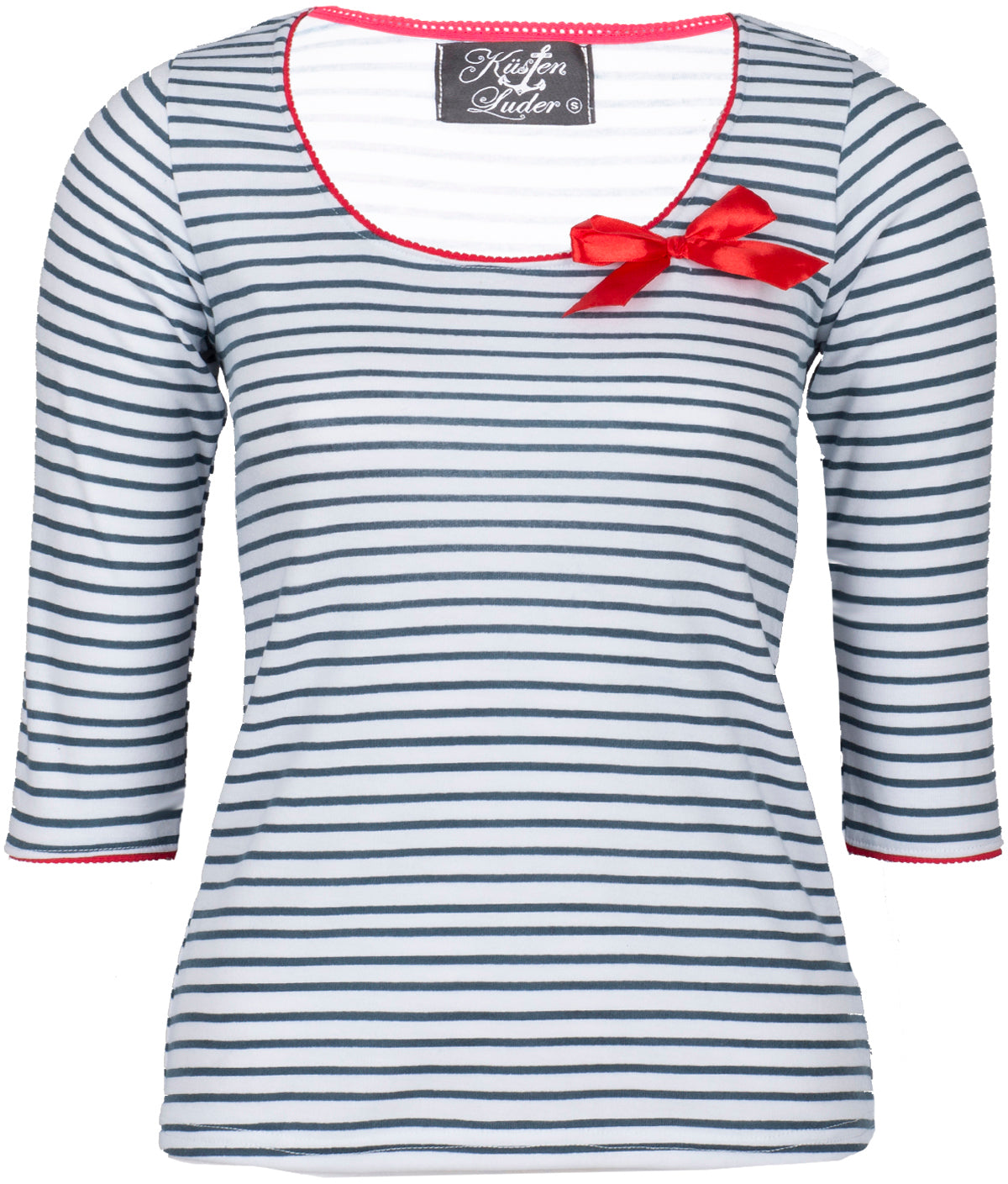 Kuestenluder_MYRTA_Sailor_Streifen_STRIPED_Red_Bow_Arm_SHIRT_-_BlauhYWDWX2Im6mgz