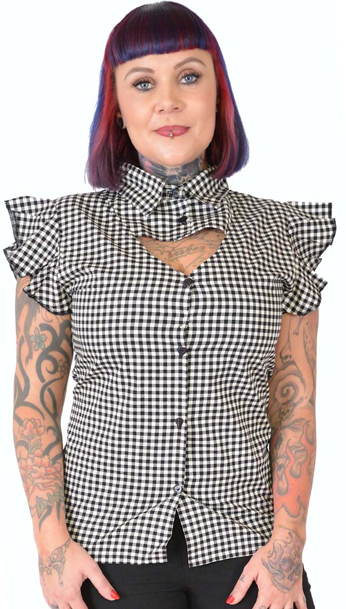 Kuestenluder_NAYMA_Vintage_PEPITA_Karo_CUT-OUT_Retro_BLUSE_Weiss-1dYHRTINkpD893