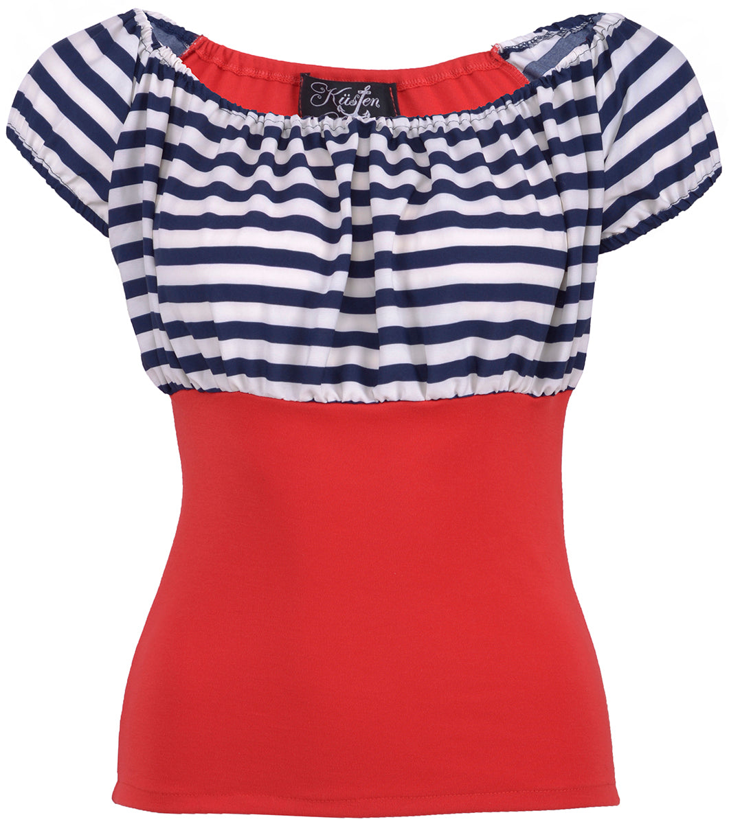 Kuestenluder_NEELY_Sailor_Striped_50s_Streifen_AHOY_Retro_BLUSE_Shirtqu9LZmLBVQiGF