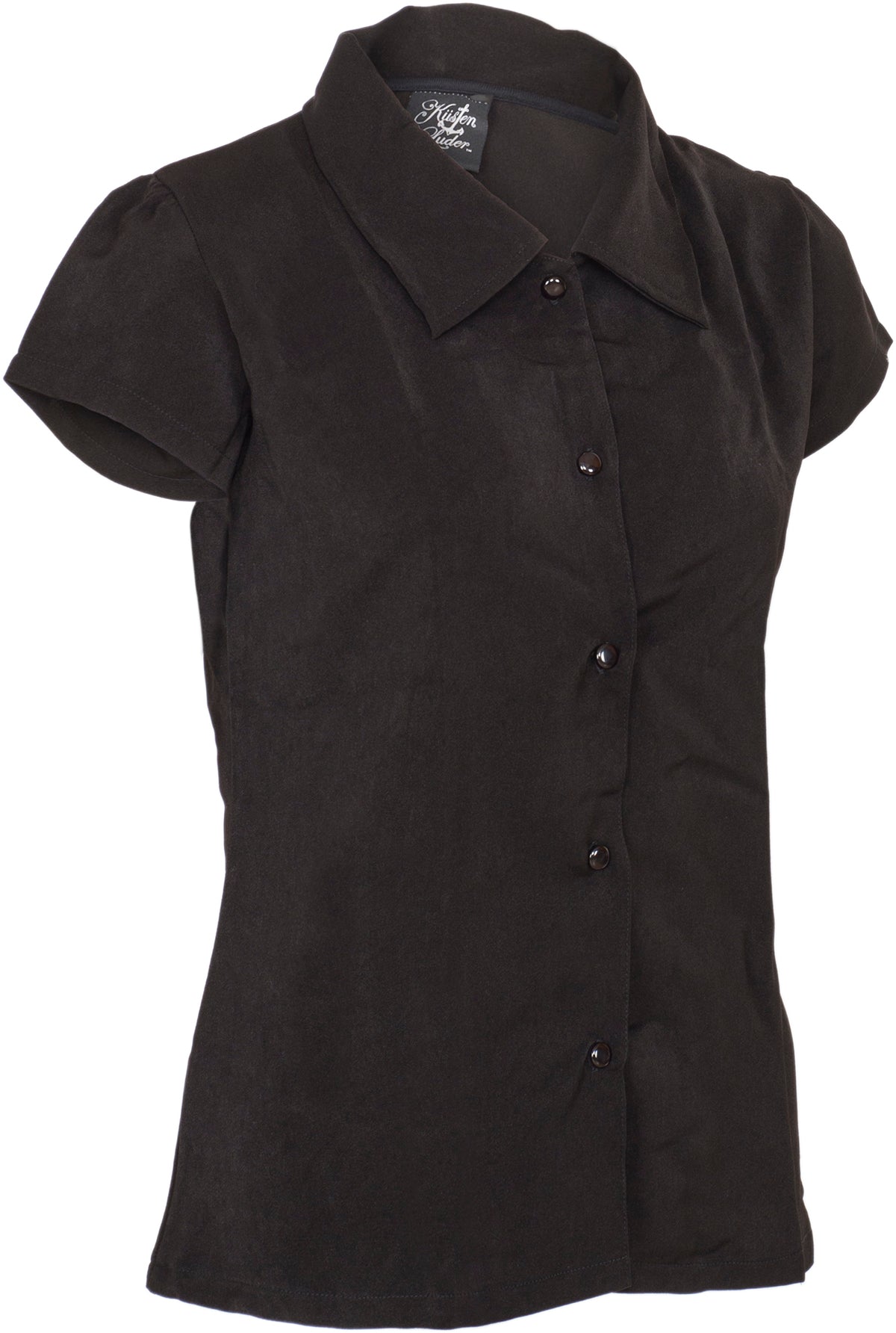 Kuestenluder_NOELY_Vintage_BASIC_Retro_50s_Kurzarm_BLUSE_Shirt_-_Schwarz-2mA2IHqbBzCZKp