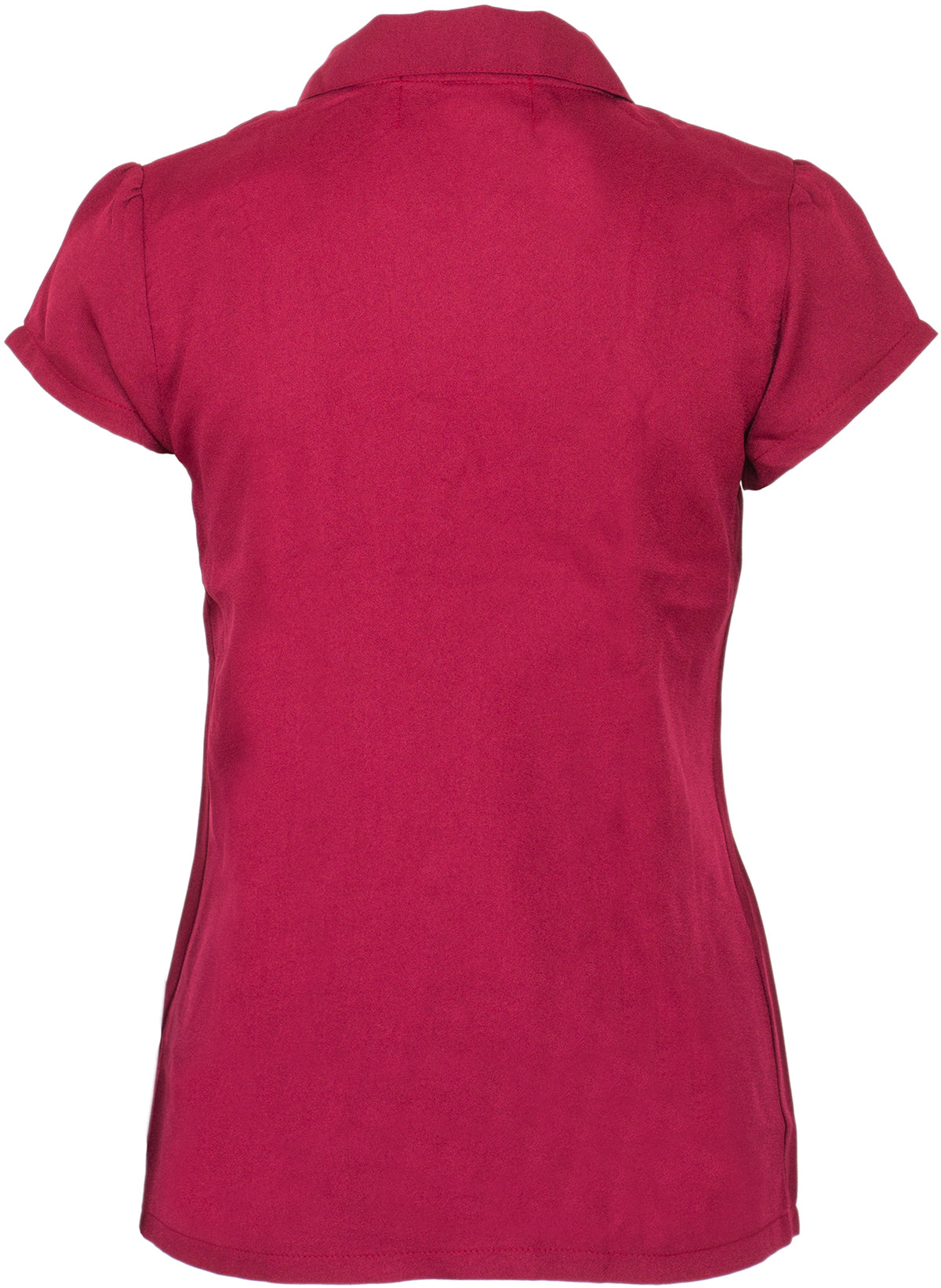 Kuestenluder_NOELY_Vintage_BASIC_Retro_50s_Kurzarm_BLUSE_Shirt_-_Weinrot-4