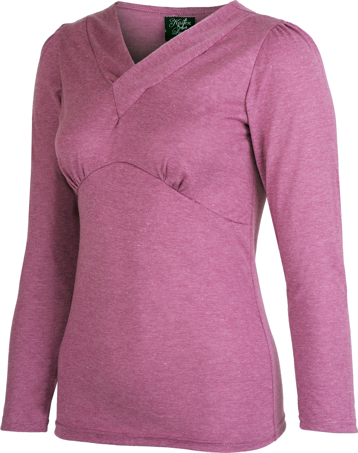 Kuestenluder_OANAE_50s_Basic_V-NECK_Langarm_SHIRT_Oberteil_-_Fleidermeliert_02Kgw3fPFuEfdhL