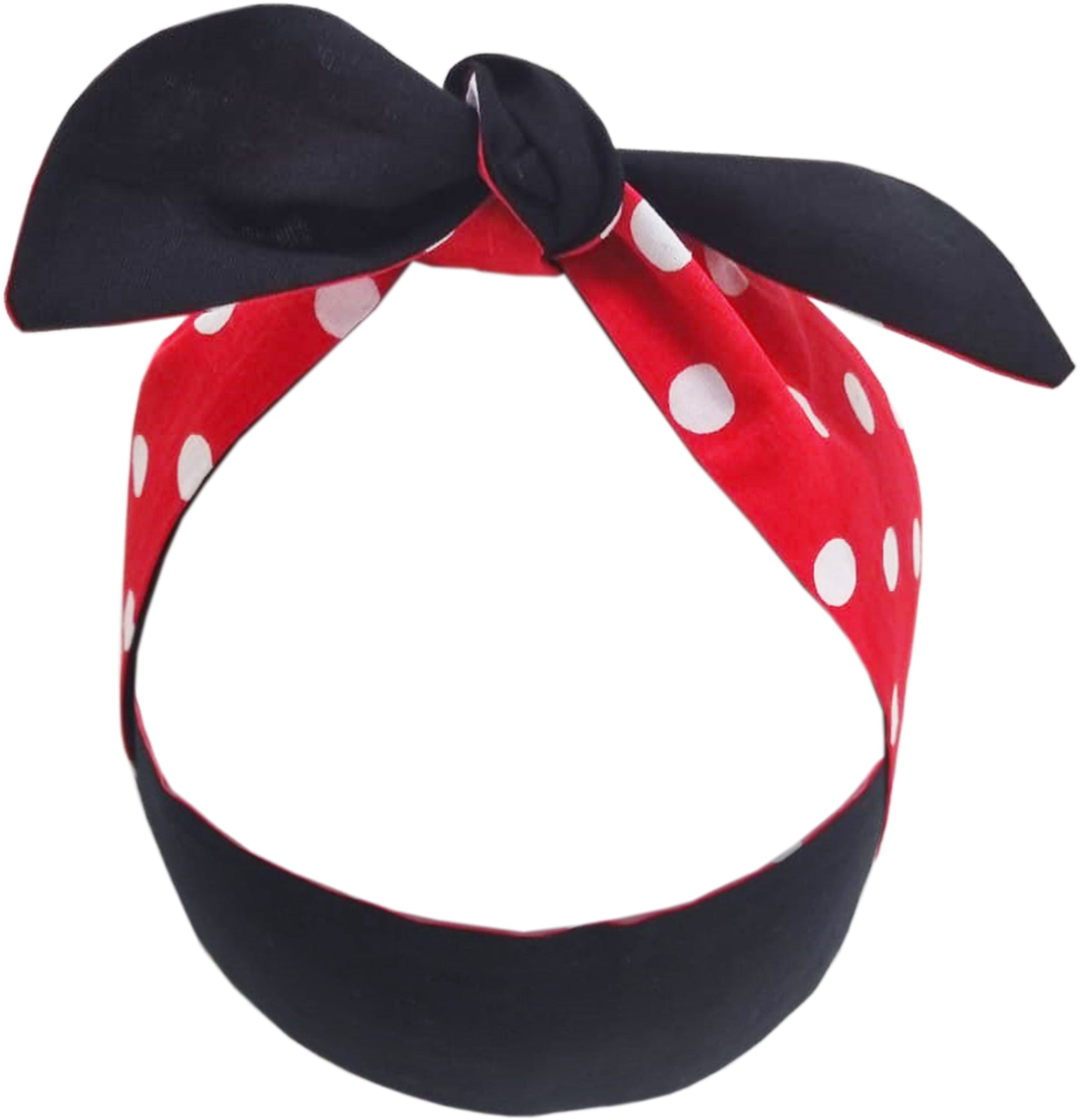 Kuestenluder_PAMINA_POLKA_DOT_2in1_Retro_PUNKTE_Pin_Up_50s_HAARBAND_Hairband_rot-weiss_schwarz_Killer_Kirsche-1