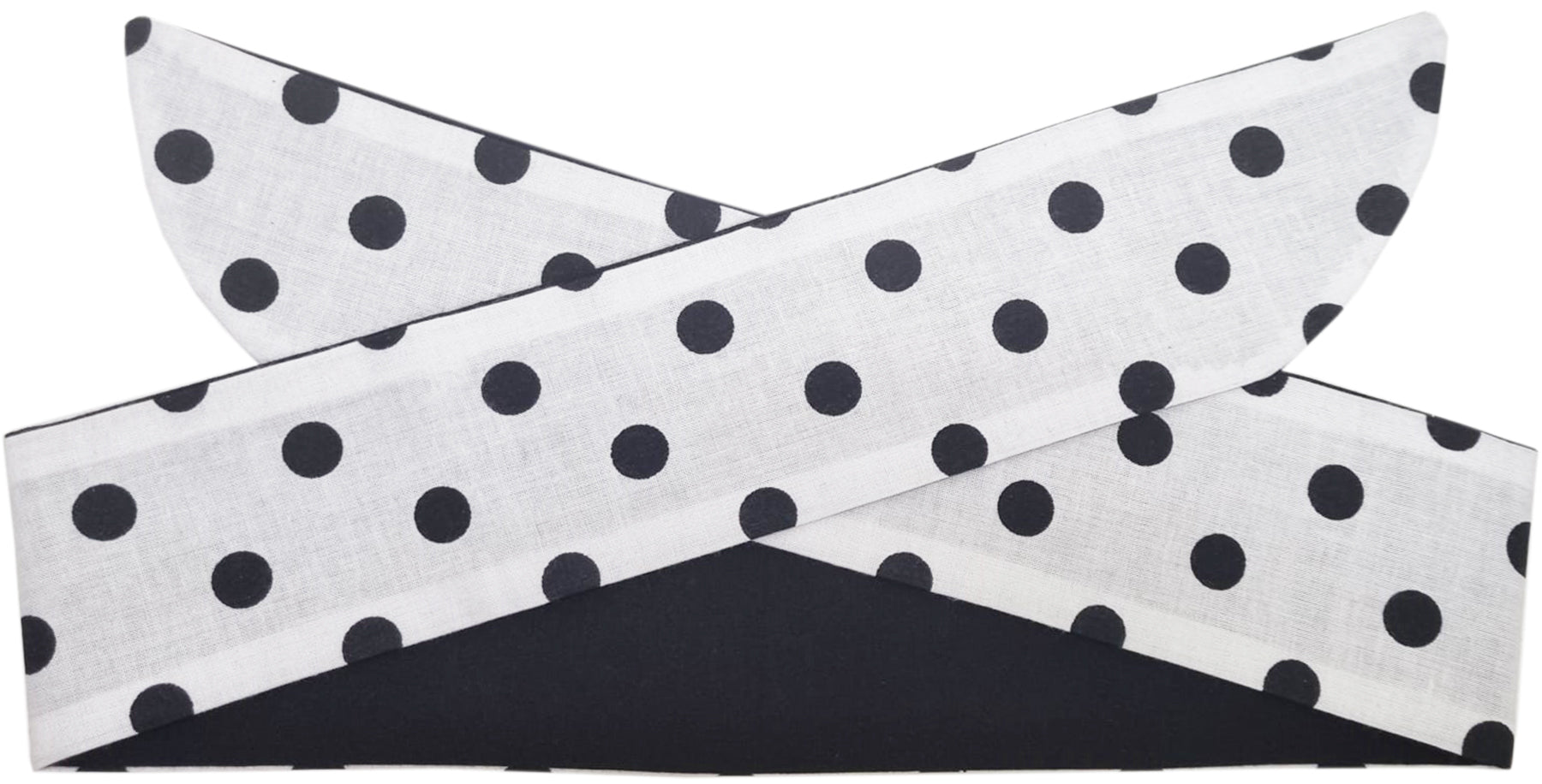 Kuestenluder_PAMINA_POLKA_DOT_2in1_Retro_PUNKTE_Pin_Up_50s_HAARBAND_Hairband_weiss-schwarz_schwarz_Killer_Kirsche-3
