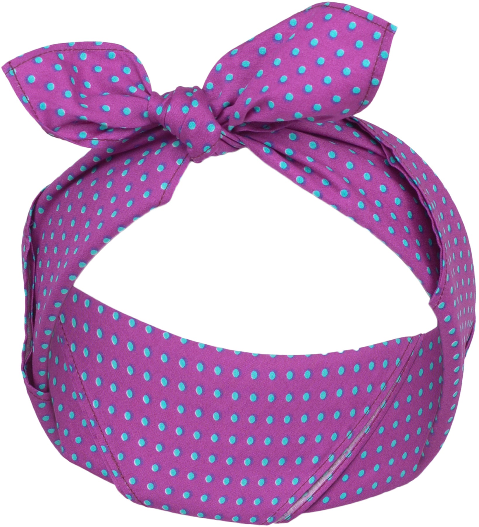 Kuestenluder_PAULA_Small_Polka_Dots_PUNKTE_Vintage_Nickituch_BANDANA_-_Violett_mit_blauen_Dots_killer_kirsche4ixd9tqnsXsLT