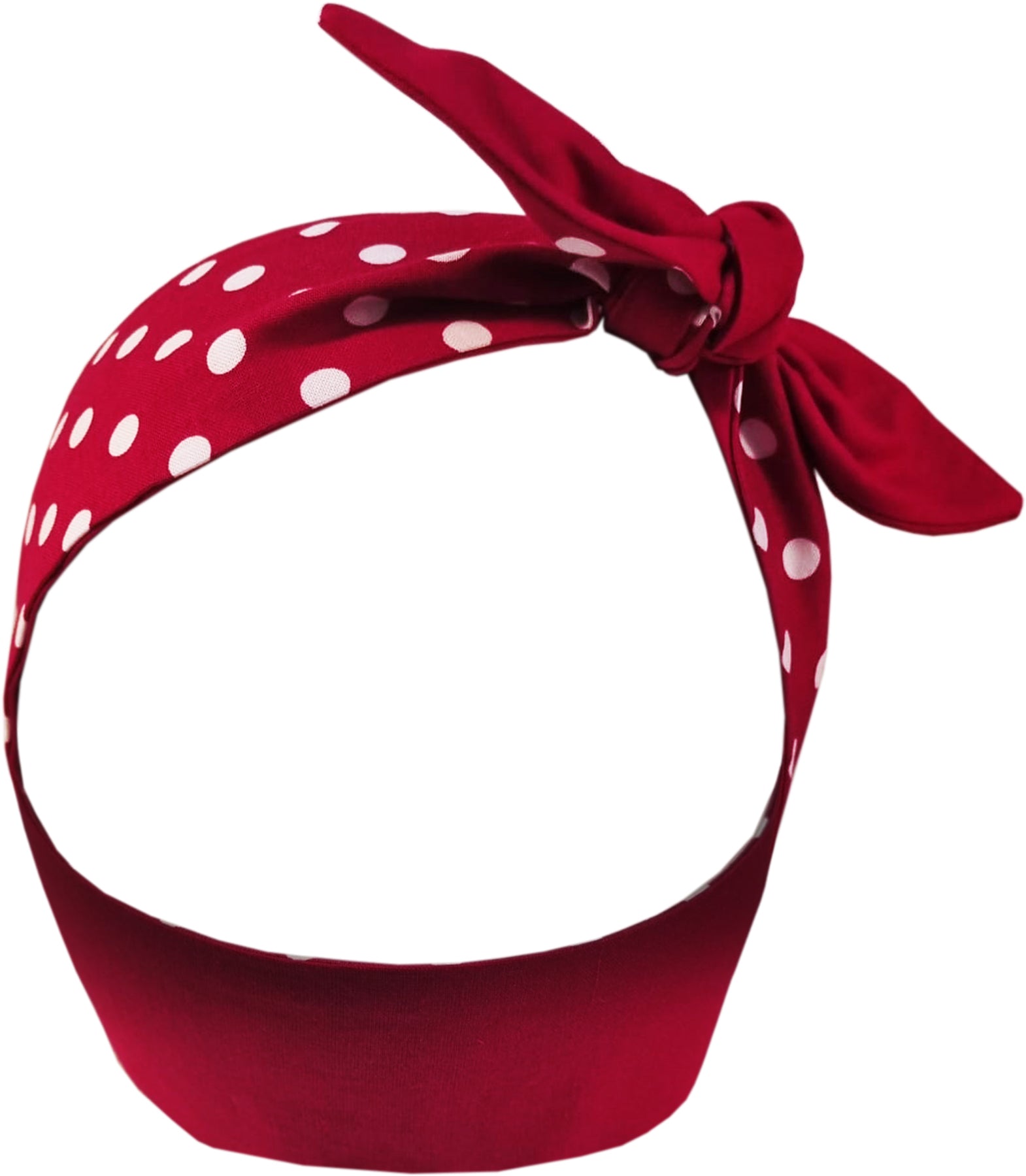 Kuestenluder_PAULINE_POLKA_DOT_2in1_Retro_PUNKTE_Pin_Up_50s_HAARBAND_Hairband_dunkelrot_rot_Killer_Kirsche-1