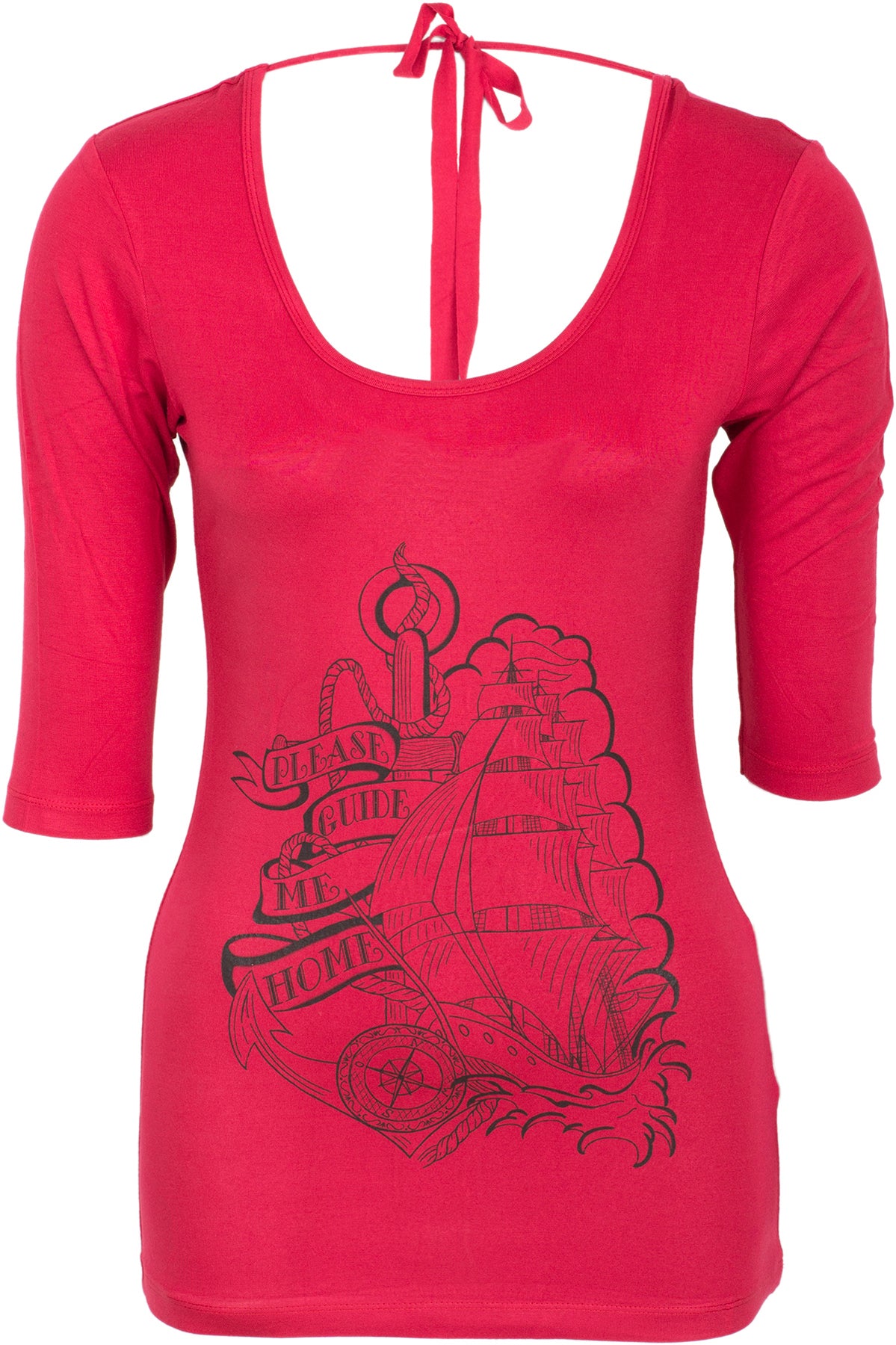 Kuestenluder_PLEASE_GUIDE_ME_HOME_Sailor_Backless_dreiviertel_Arm_SHIRT_killer_kirscheRyjjHHAhFQ38b