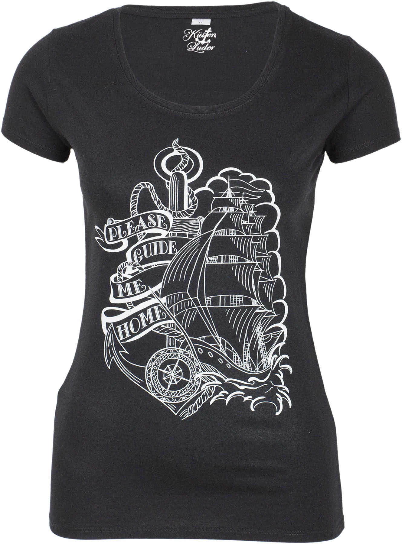 Kuestenluder_PLEASE_GUIDE_ME_HOME_Ship_Anker_Sailor_SHIRT_killer_kirschedu0BVC1Vb3Pea