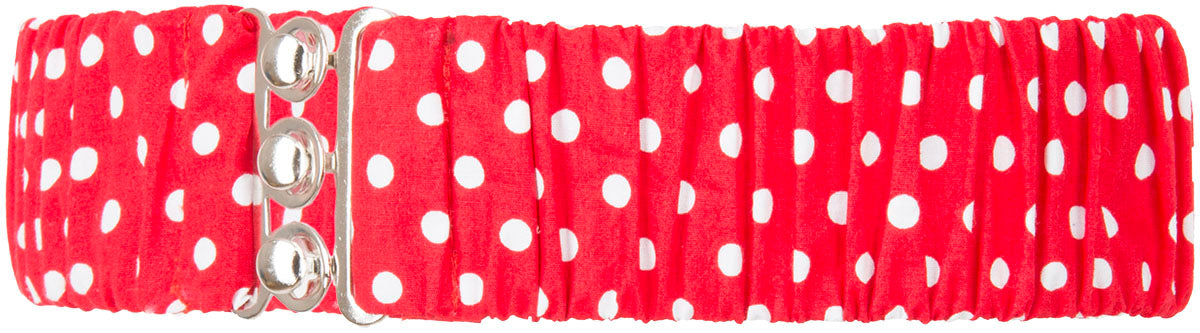 Kuestenluder_POLKA_DOT_Elastic_PUNKTE_Stretch_TAILLENGueRTEL_Rot-2