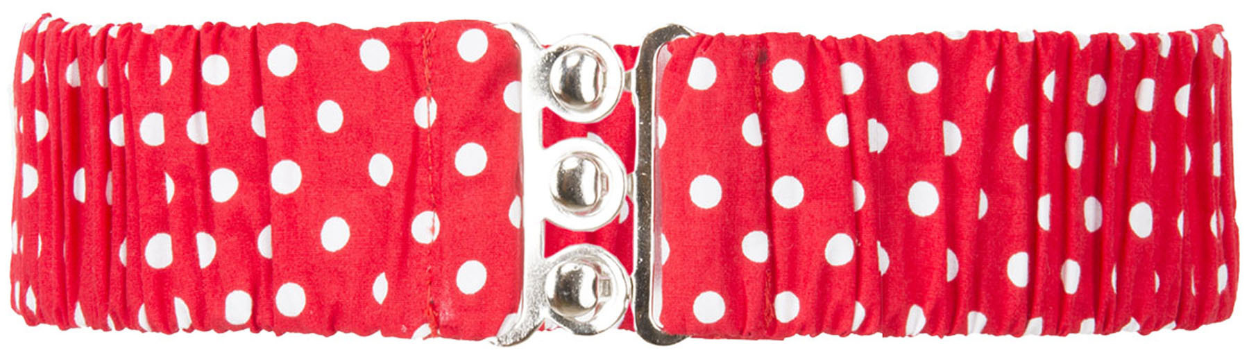 Kuestenluder_POLKA_DOT_Elastic_PUNKTE_Stretch_TAILLENGueRTEL_Rot_killer_kirsche