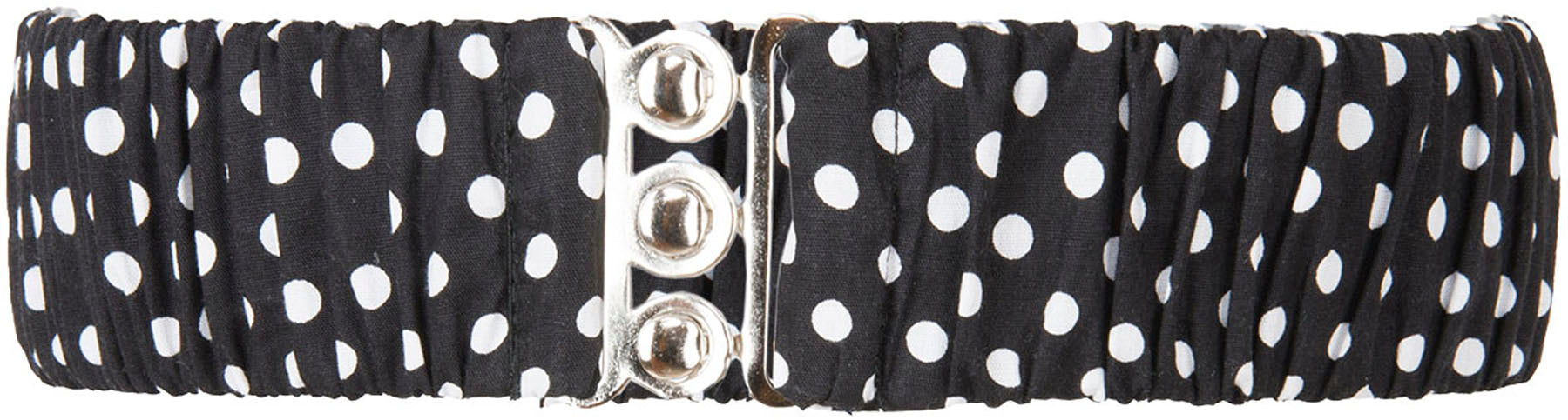 Kuestenluder_POLKA_DOT_Elastic_PUNKTE_Stretch_TAILLENGueRTEL_Schwarz_killer_kirsche