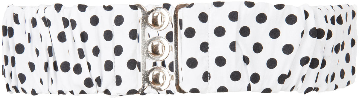 Kuestenluder_POLKA_DOT_Elastic_PUNKTE_Stretch_TAILLENGueRTEL_Weiss-1