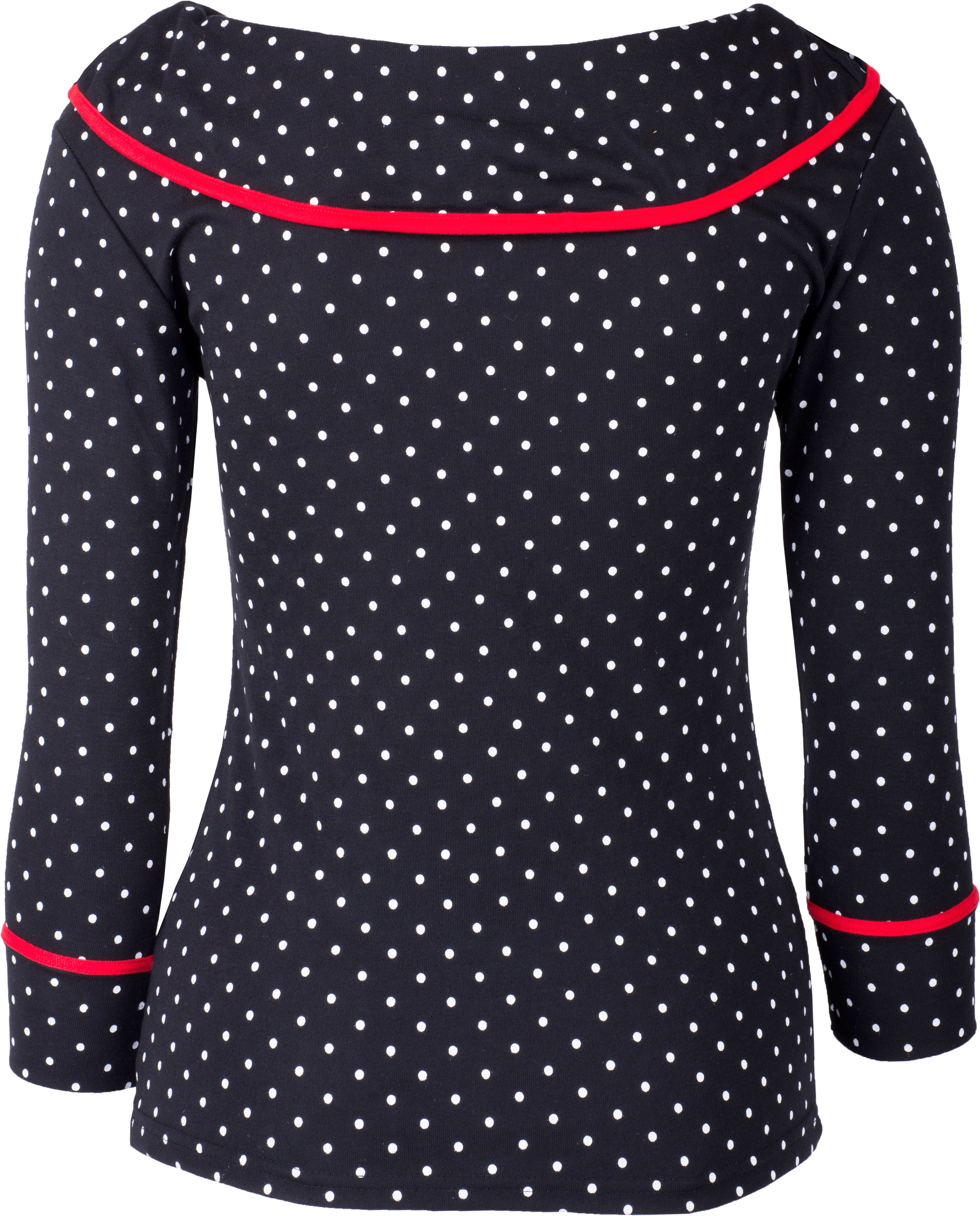 Kuestenluder_POSYI_50s_Polka_Dot_PUNKTE_Carmen_34_Arm_SHIRT_Oberteil_041DnDVHKF67fvo