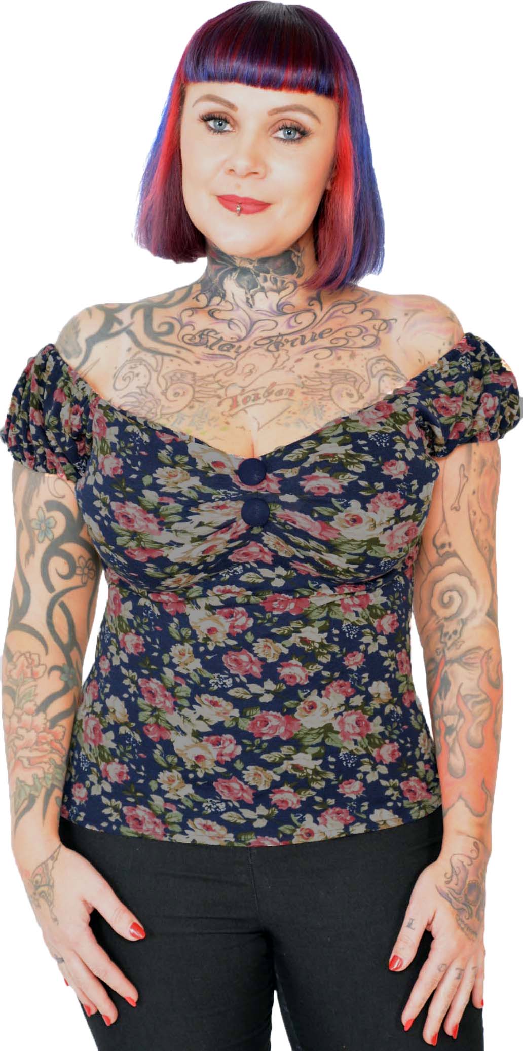 Kuestenluder_QUINCY_50s_Floral_ROSES_Vintage_GYPSY_Kurzarm_BLUSE_Shirt-27SKukb2G6IdXF