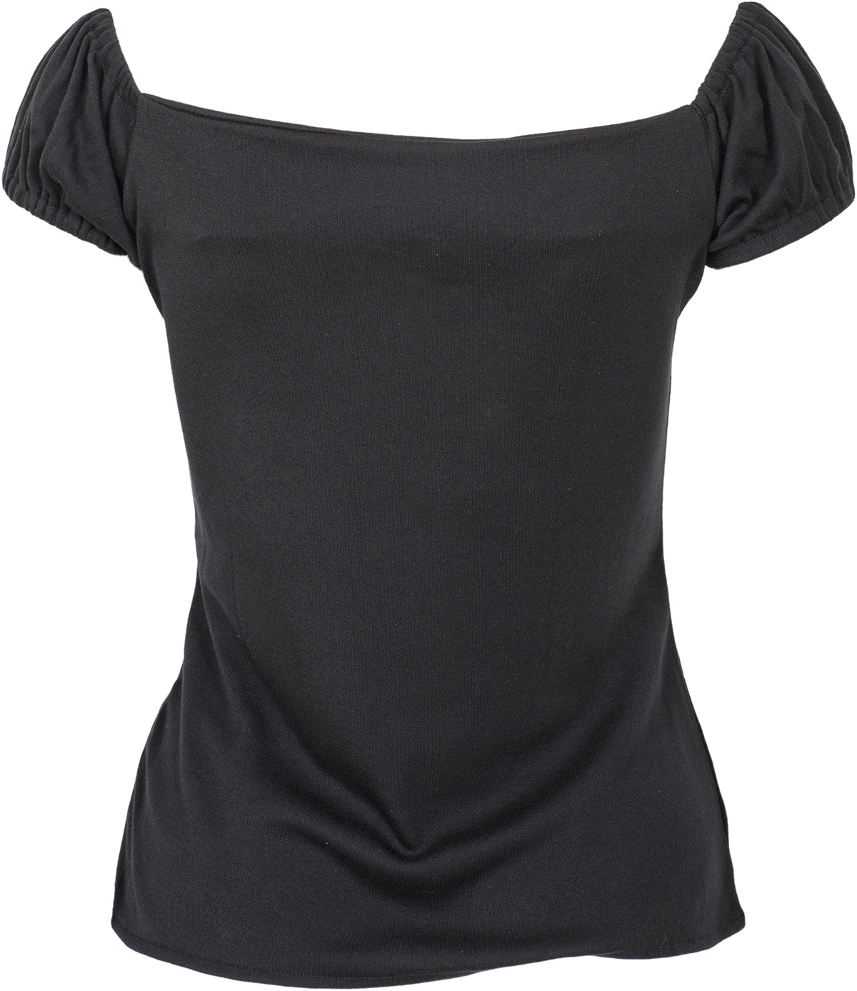 Kuestenluder_QUINCY_Vintage_PIN_UP_Plain_Oberteil_BLUSENSHIRT_Schwarz-4