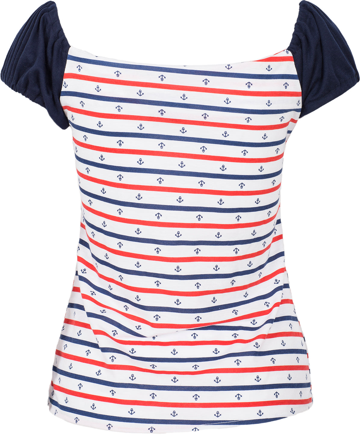Kuestenluder_QUINCY_Vintage_SAILOR_Anker_STRIPED_Oberteil_BLUSENSHIRT-4