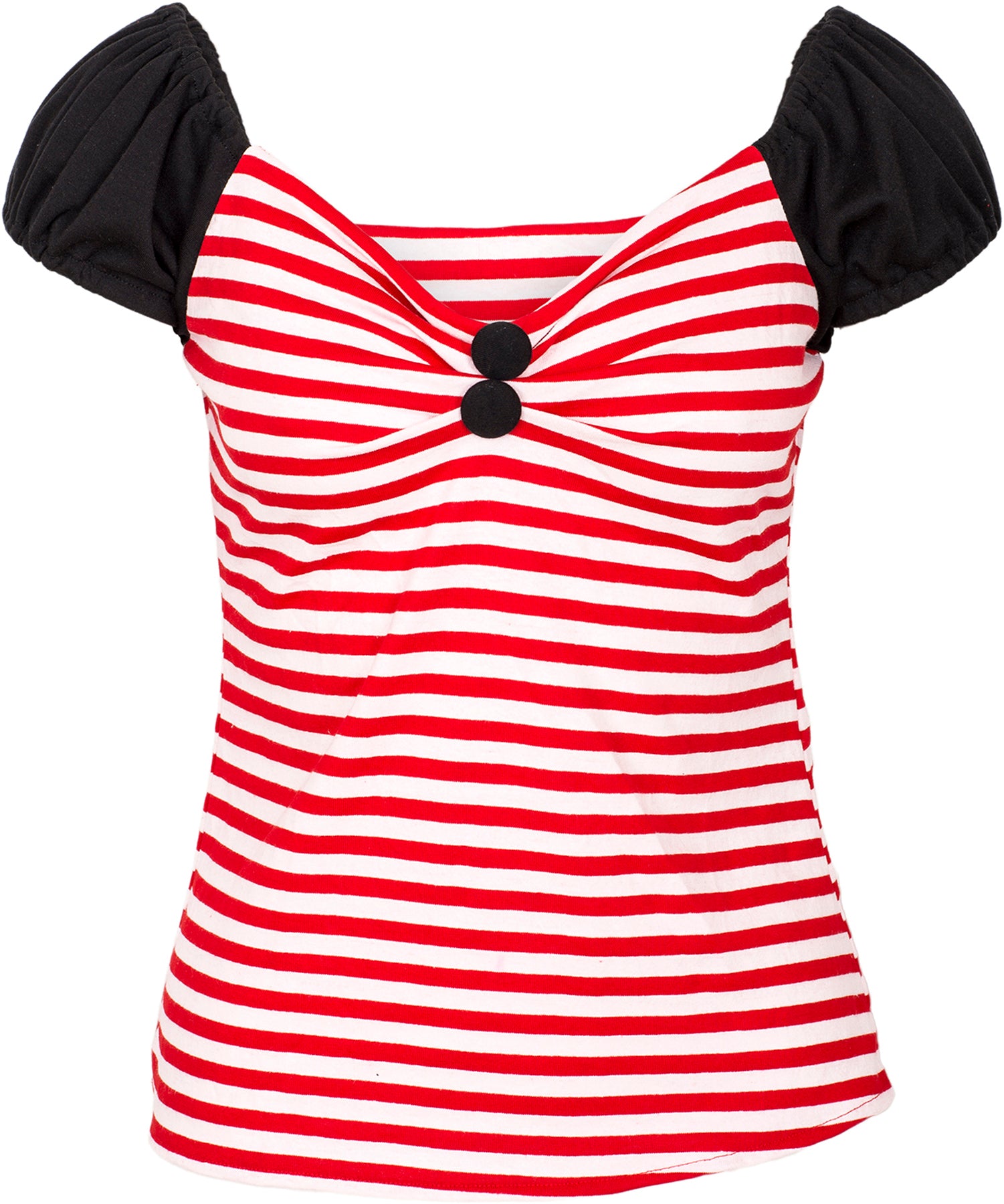 Kuestenluder_QUINCY_Vintage_STRIPED_Sailor_Streifen_Kurzarm_BLUSE_Shirt_killer_kirscheR3RoUNqguBfel