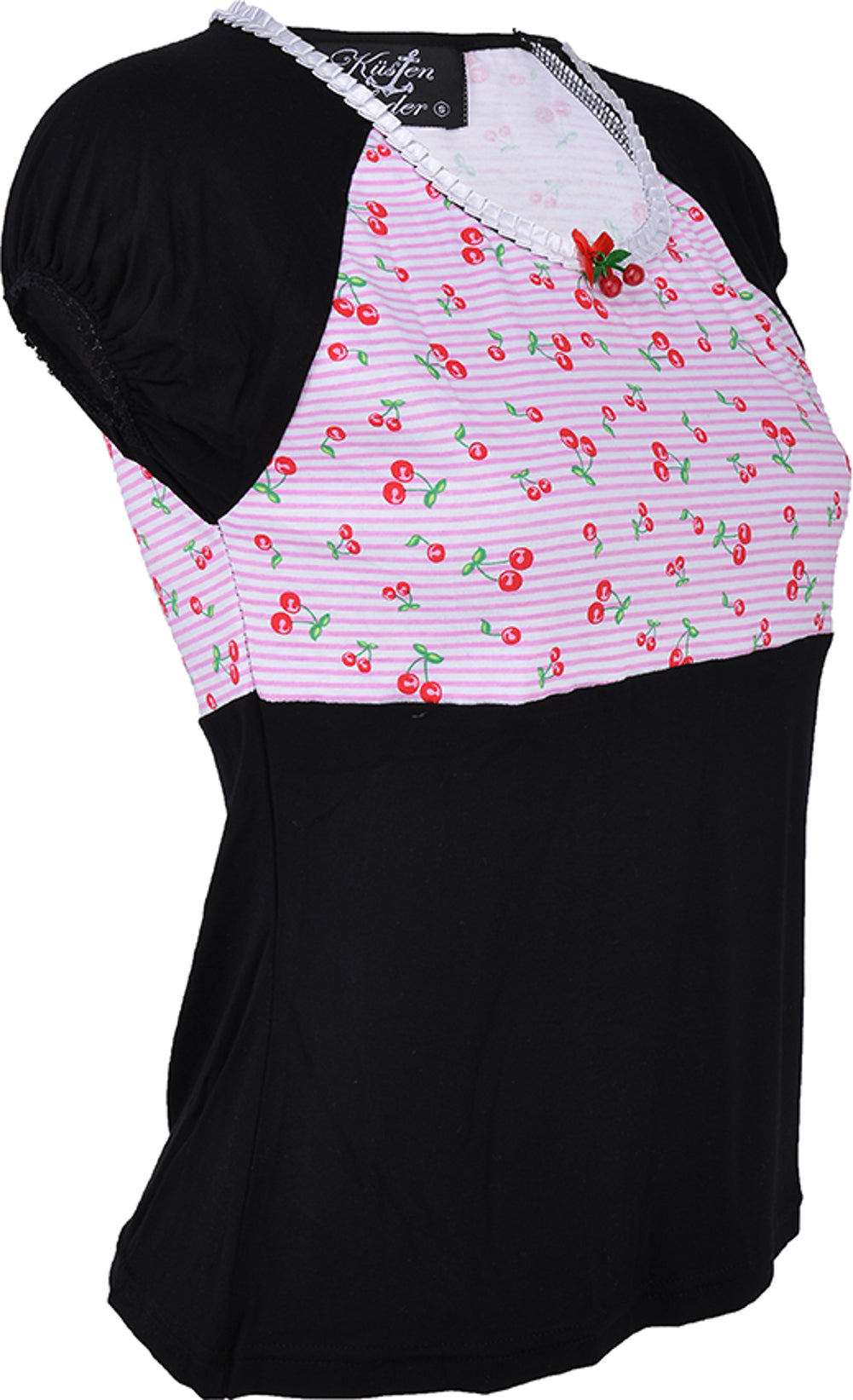 Kuestenluder_ROSITA_50s_Striped_CHERRY_Kirschen_SHIRT_3