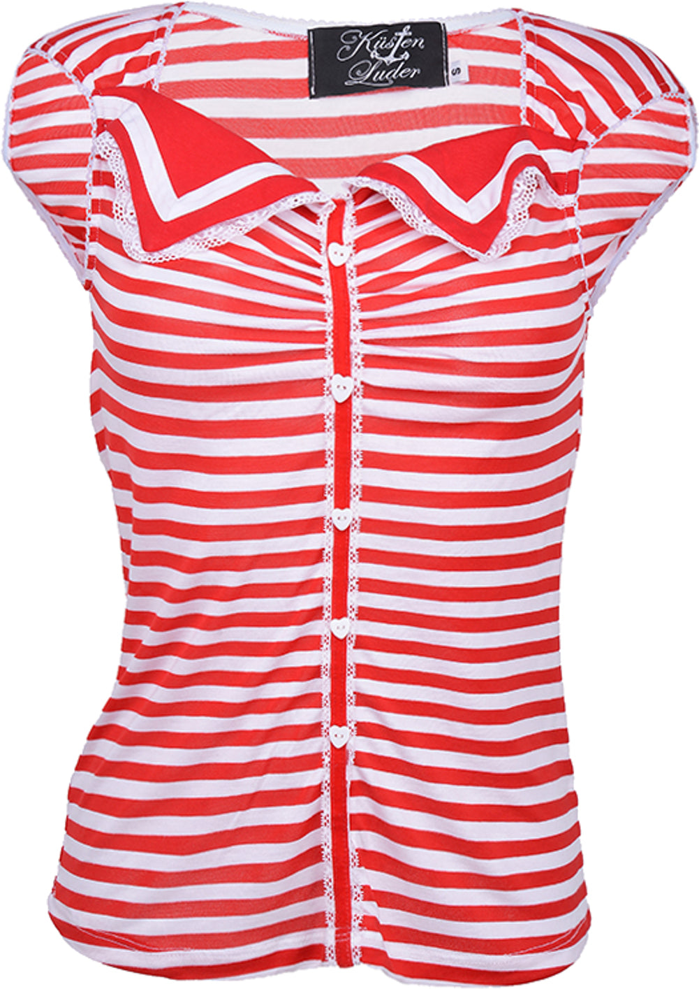 Kuestenluder_RUTHIE_Striped_Sailor_MATROSEN_TOP_Shirt_rot