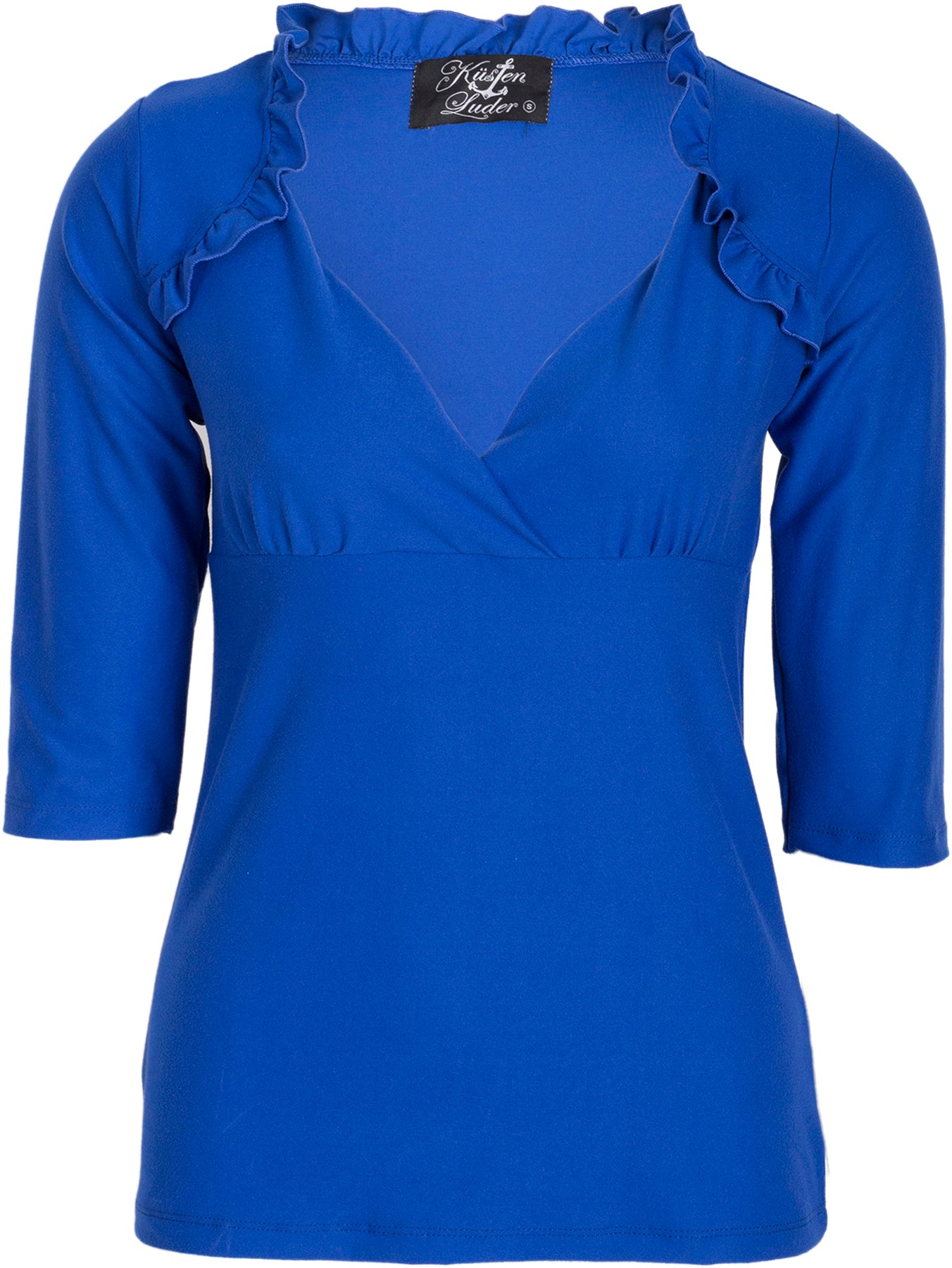 Kuestenluder_SALLY_Pin_Up_RUFFLE_V-Neck_50s_Wrap_SHIRT_Oberteil_killer_kirscheobsDQmB5jrI3F