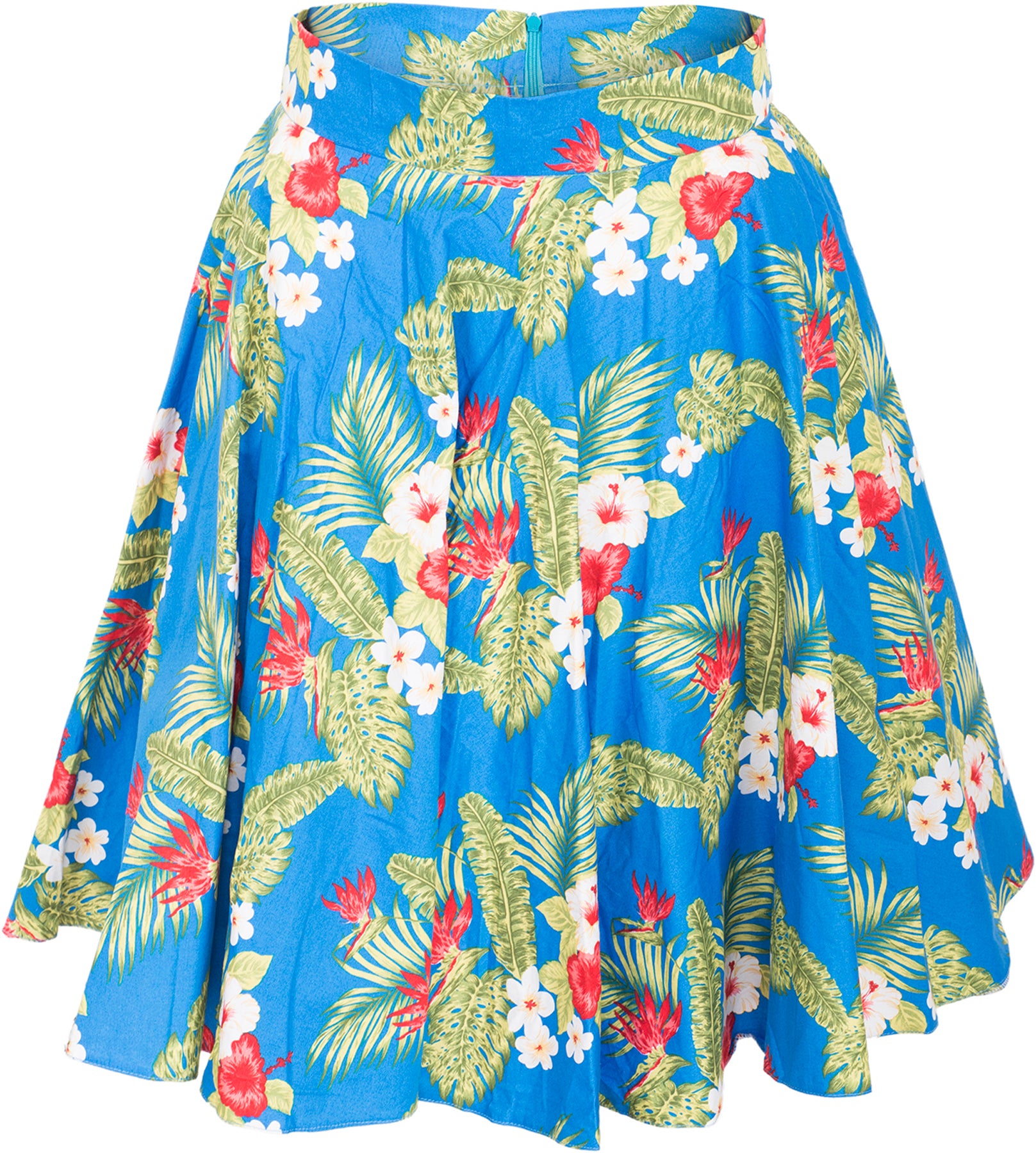 Kuestenluder_SARAI_Tiki_ALOHA_Hibiscus_Retro_Pin_Up_Swing_Skirt_ROCK_-_Blau_killer_kirscheP697S5sz13I6T