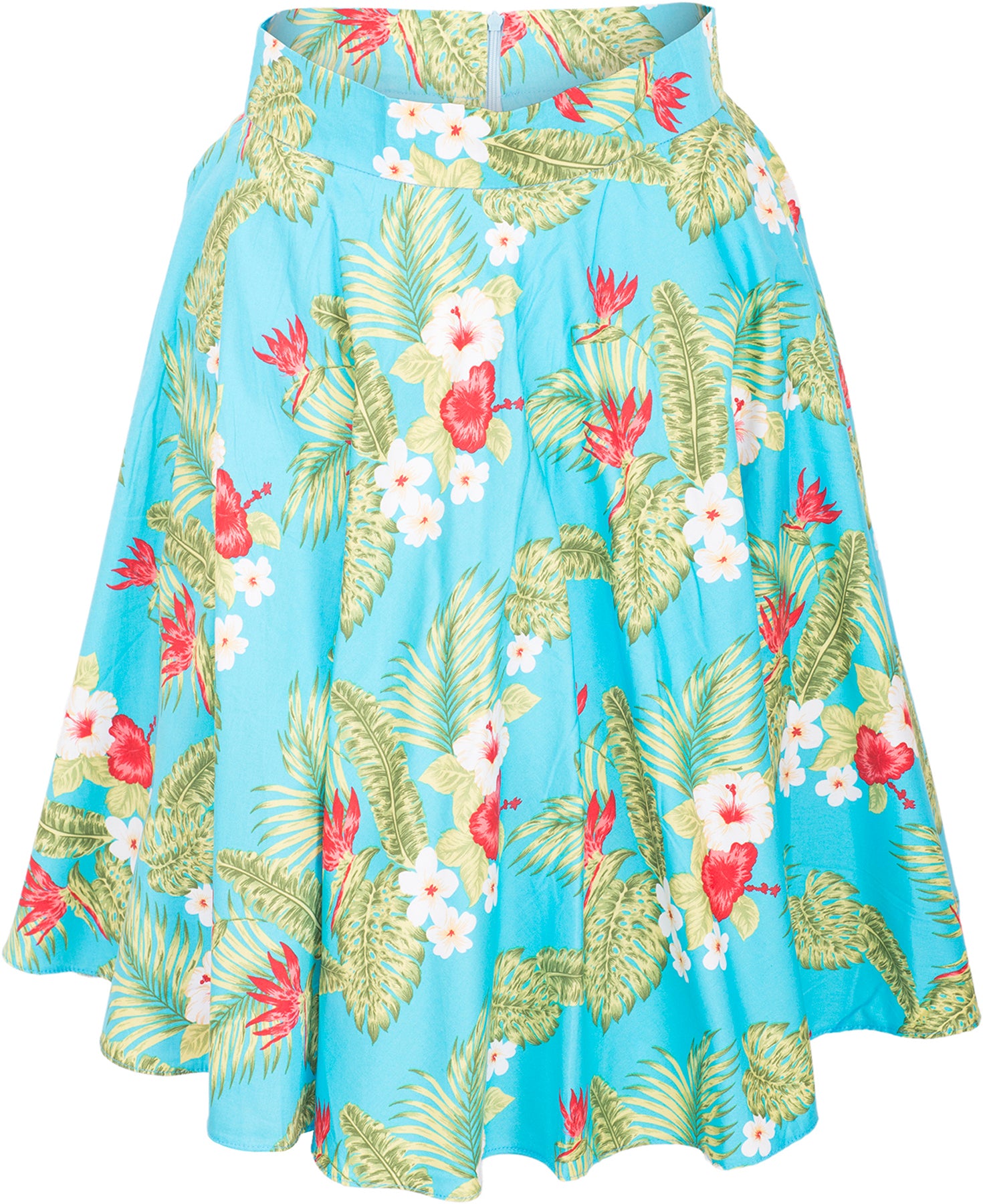 Kuestenluder_SARAI_Tiki_ALOHA_Hibiscus_Retro_Pin_Up_Swing_Skirt_ROCK_-_Tuerkis_killer_kirscheOGgC7WFVH6f7Q