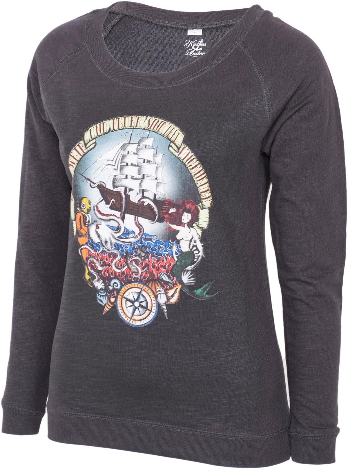 Kuestenluder_SEE_WEIB_UND_FEUER_Sailor_Ship_Mermaid_Raglan_Sweat_PULLOVER-3