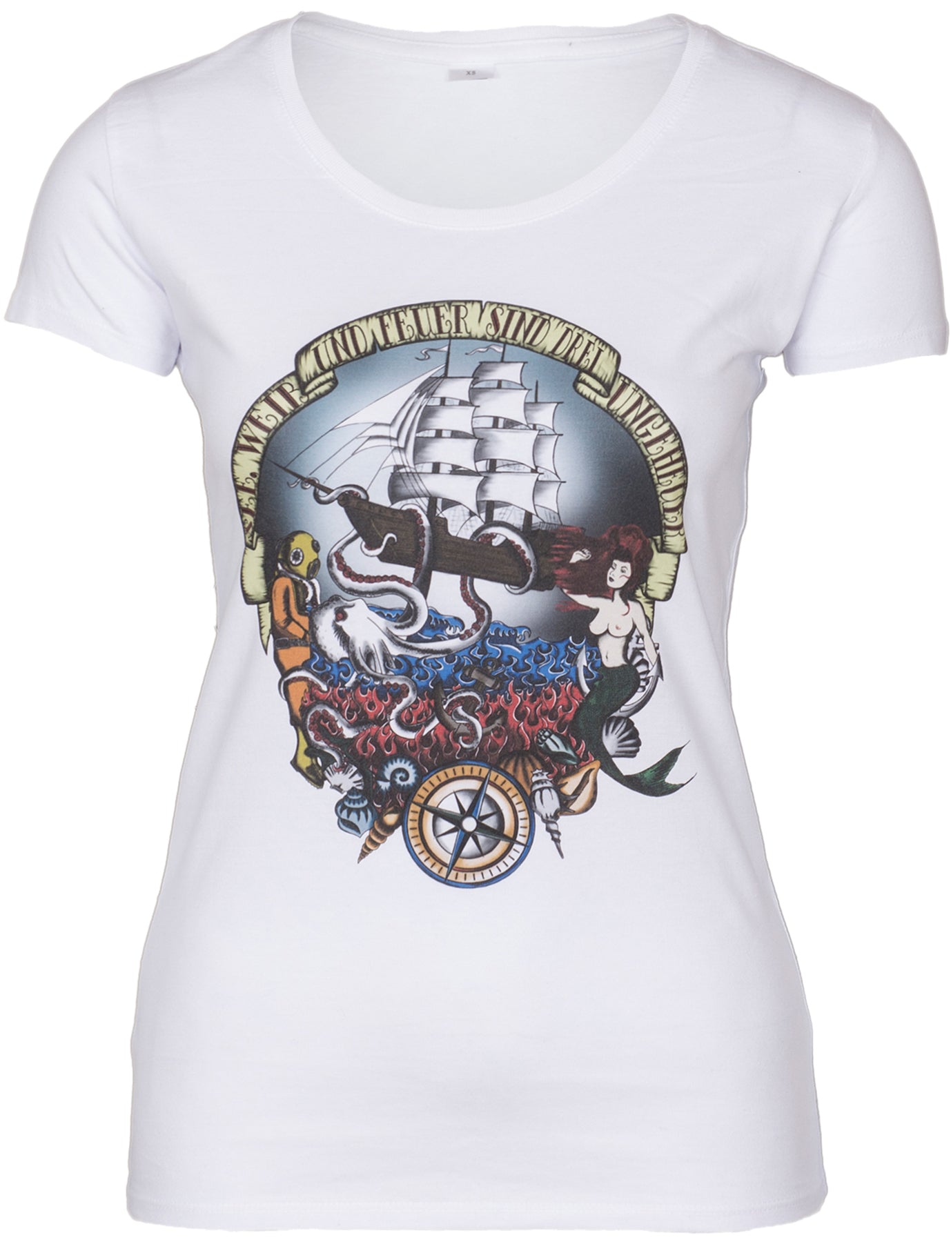 Kuestenluder_SEE_WEIB_UND_FEUER_Sailor_Ship_Mermaid_SHIRT-1